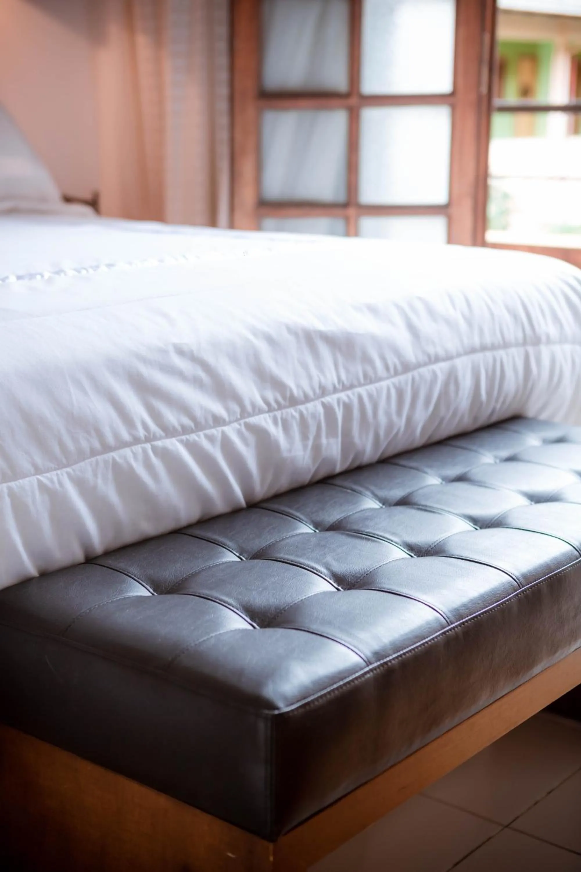 Bed in Hotel Santo Domingo