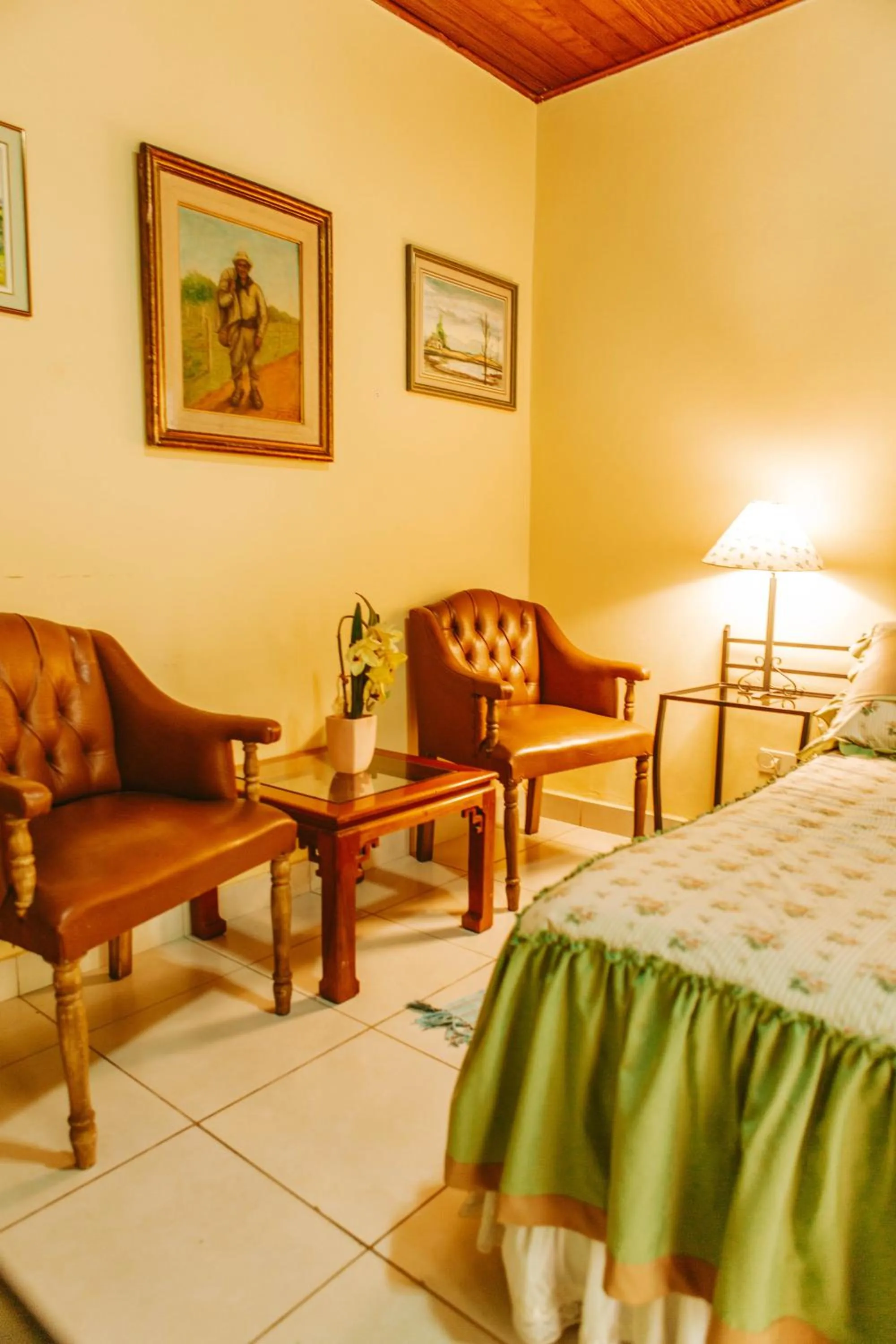 Bed in Hotel Santo Domingo