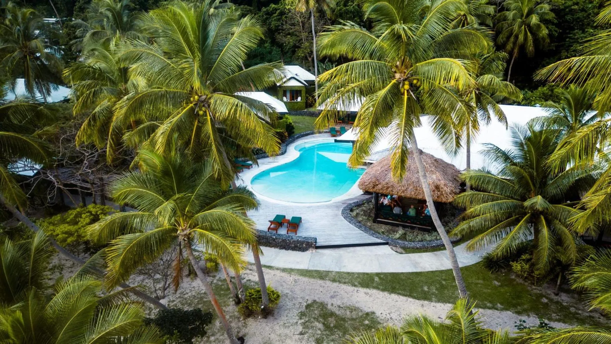 Pool view in Waya Island Resort