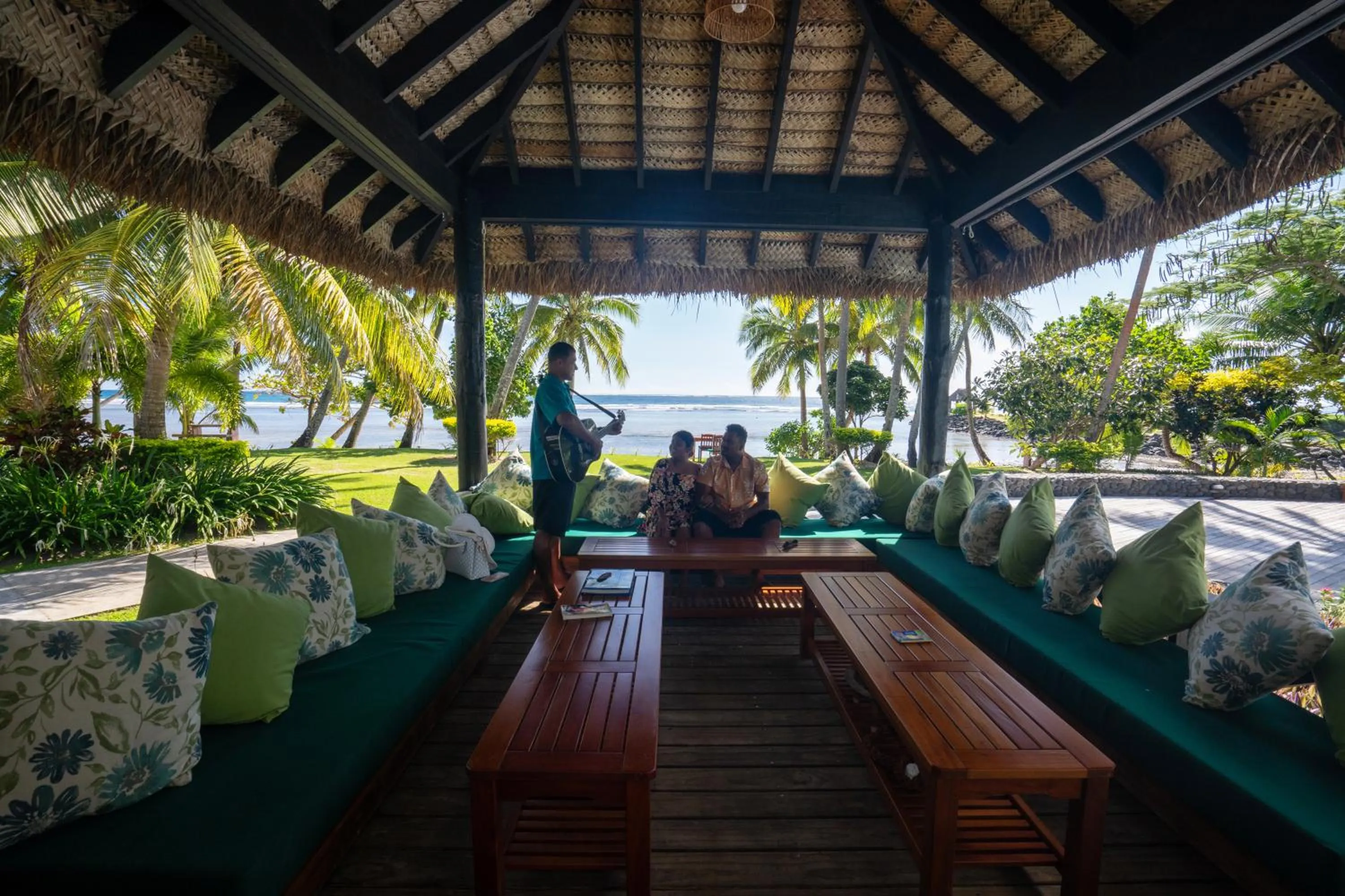 People in Waya Island Resort