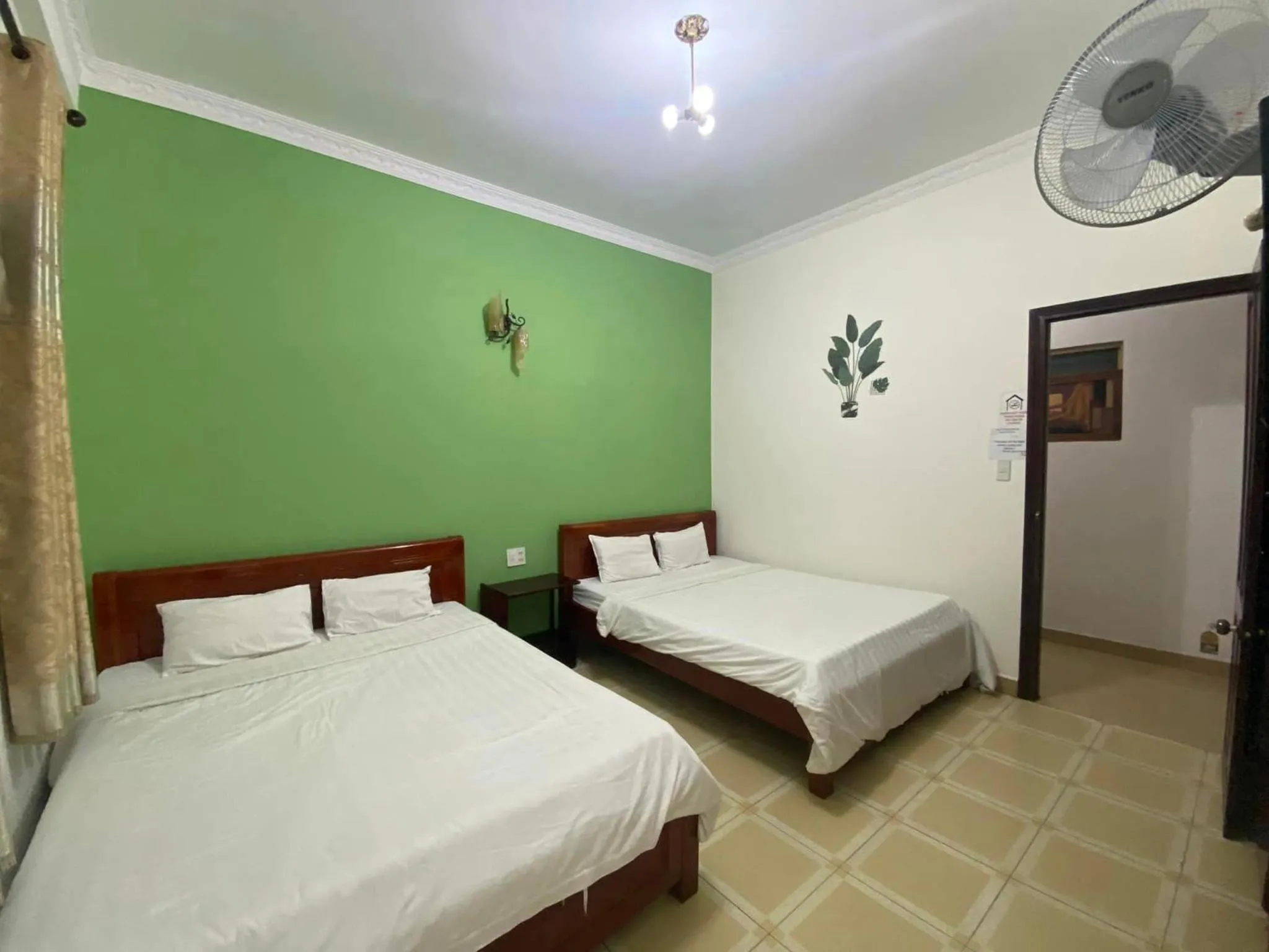 Bed in Mr.Happy Homestay