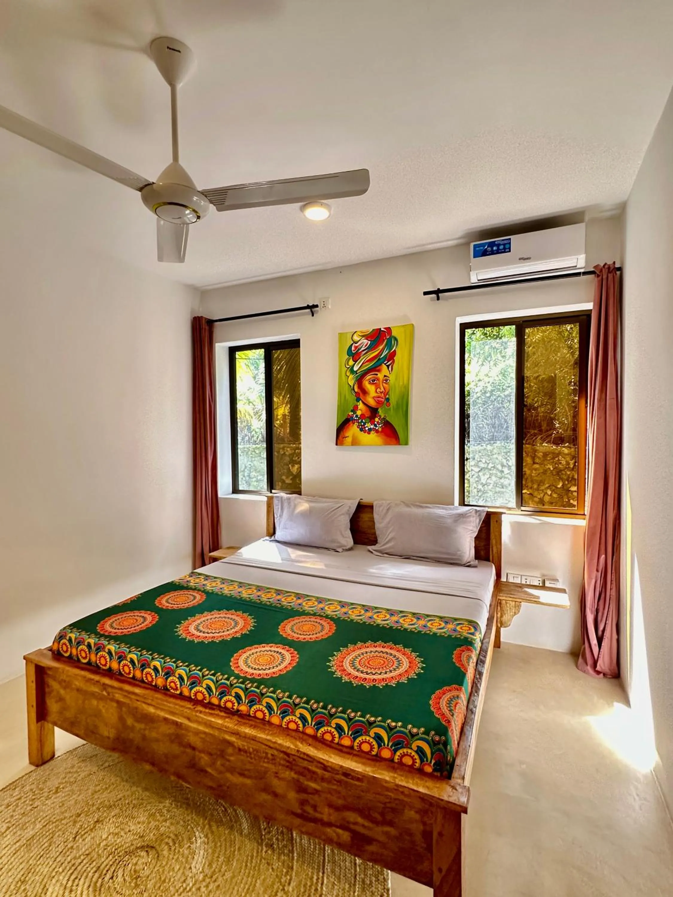 air conditioner, Bed in Sand Beach Boutique Hotel