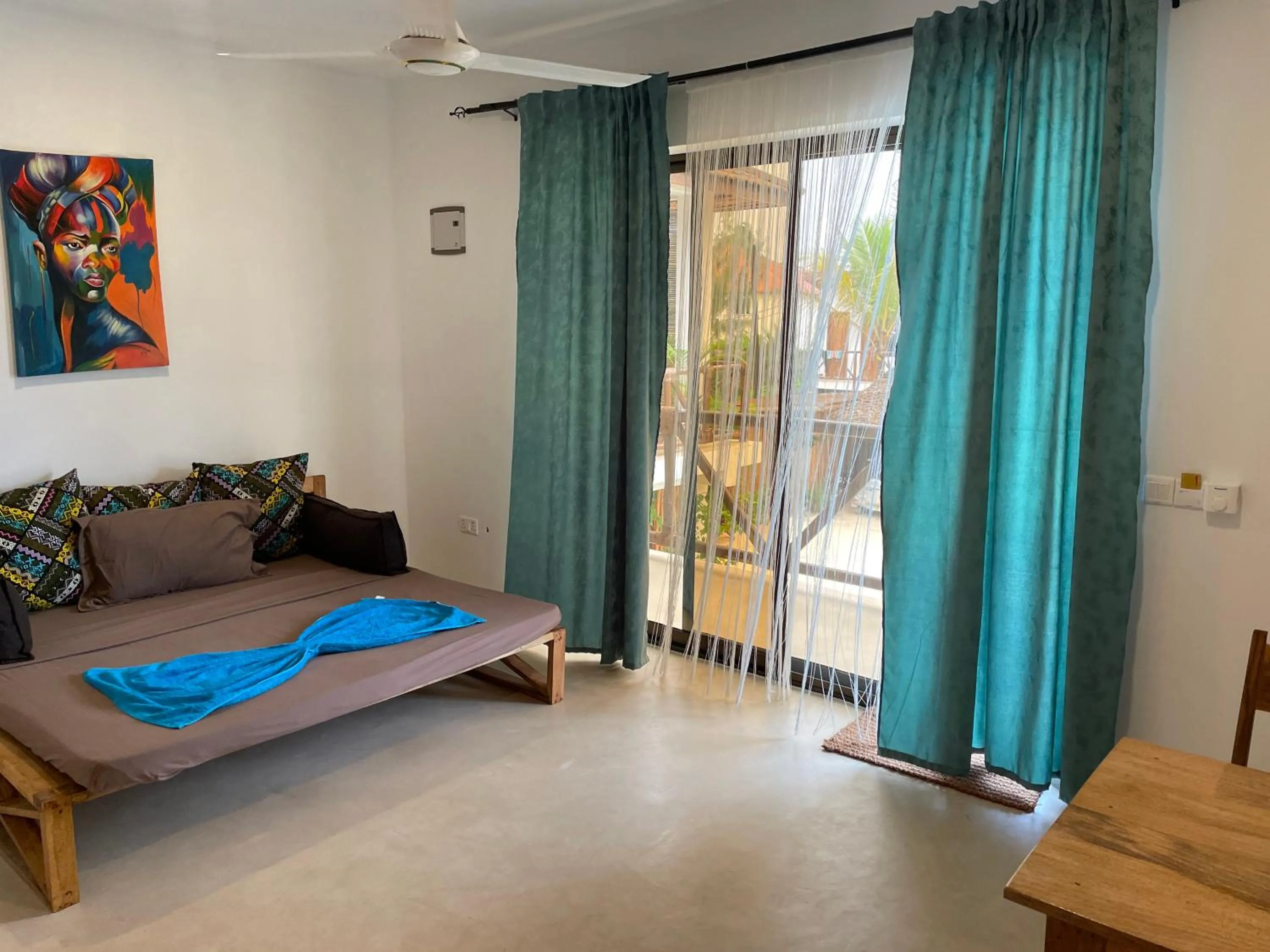 Living room, Bed in Sand Beach Boutique Hotel