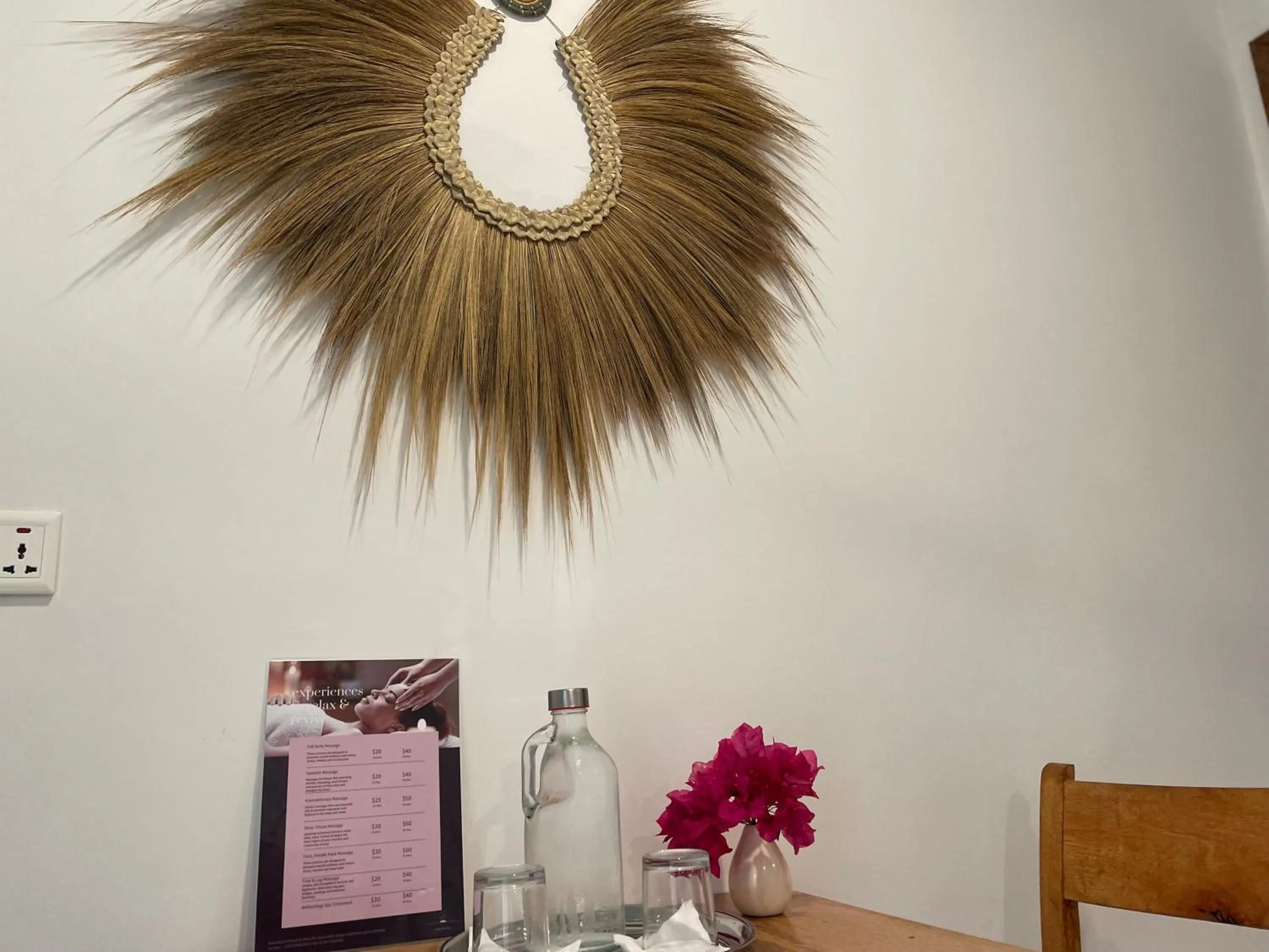 Decorative detail in Sand Beach Boutique Hotel