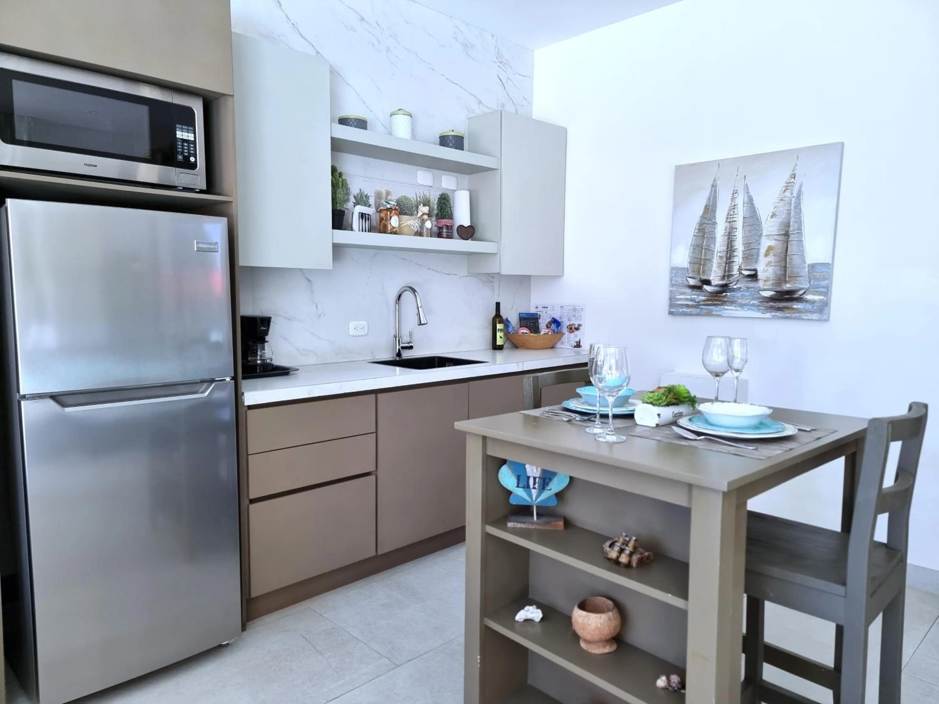 Kitchen or kitchenette in Hotel VOS