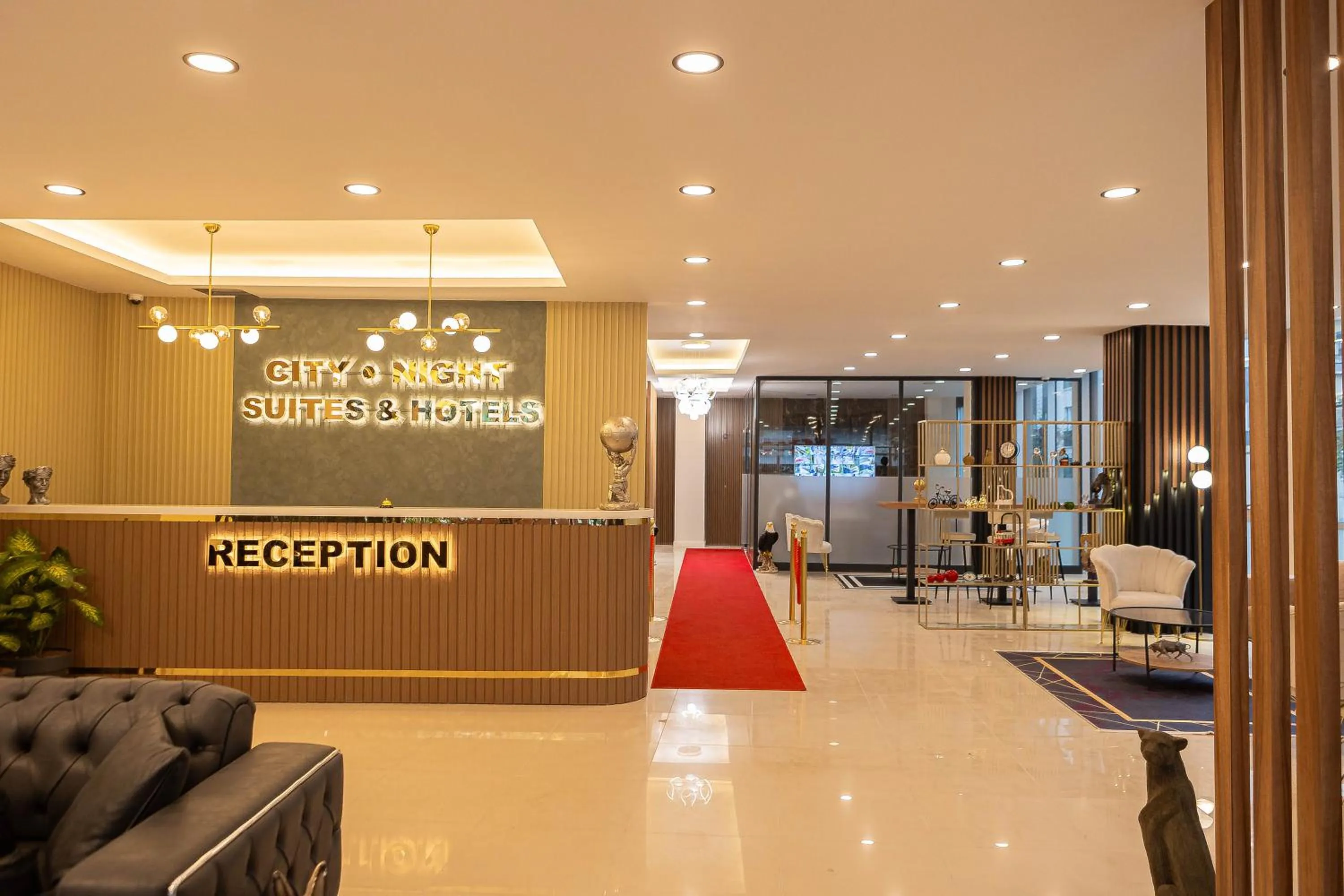 Lobby or reception in City Night Suites & Hotels