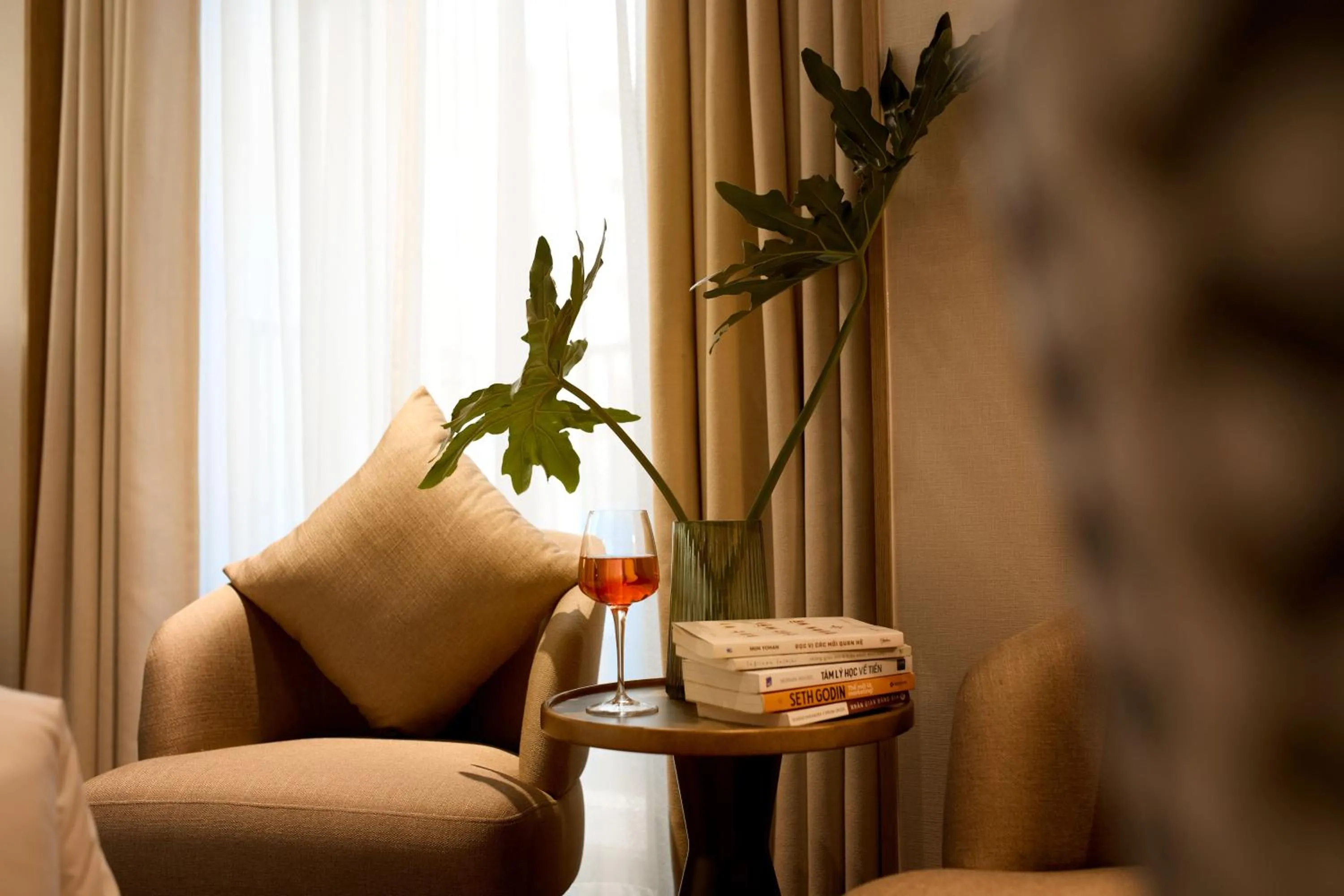 Seating area in REY Hotel Hanoi