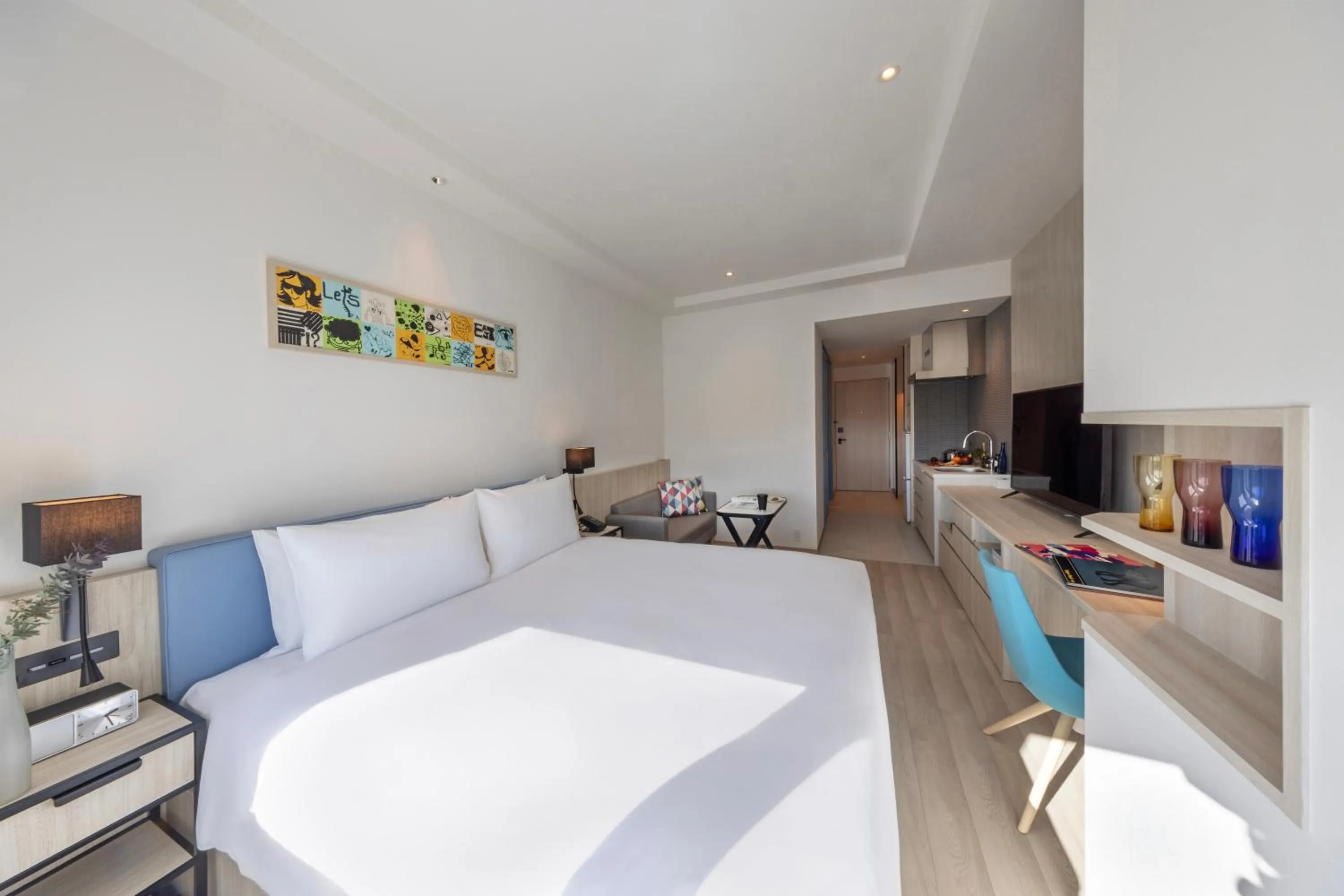 Bed in Hyatt House Tokyo Shibuya