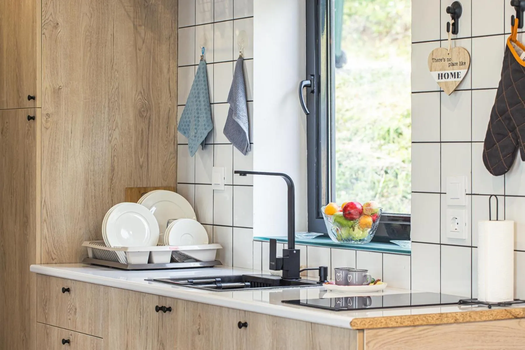 Kitchen or kitchenette in Apart Hotel Kundzuli