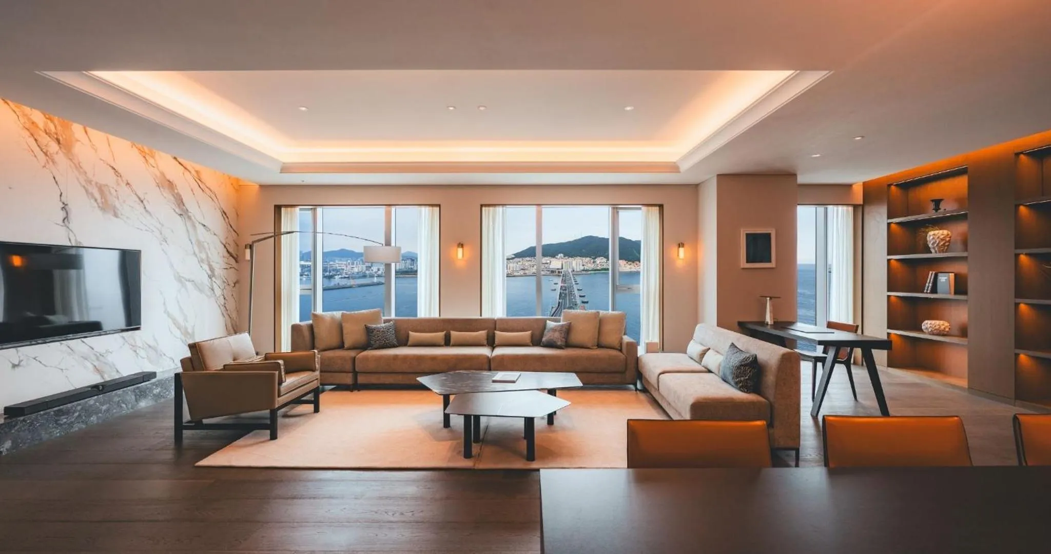 Living room in Wyndham Grand Busan