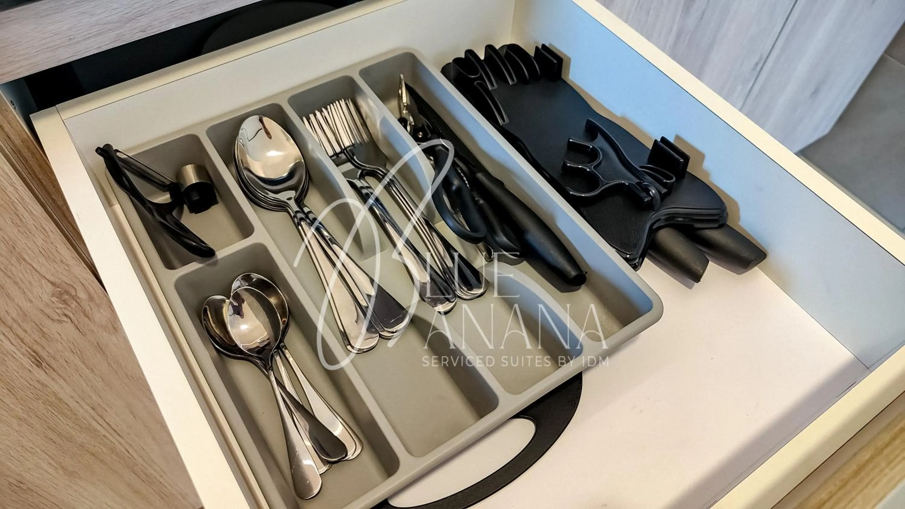 kitchen in M Vertica Premier Suites by BlueBanana