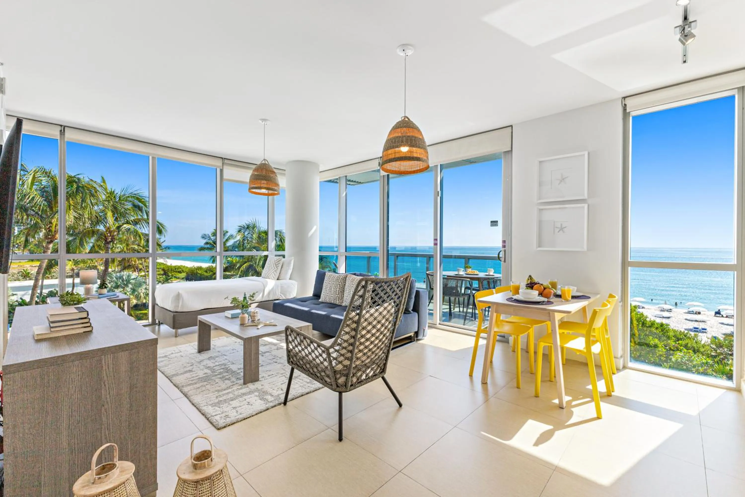 Living room in Dharma Home Suites Miami Beach at Monte Carlo