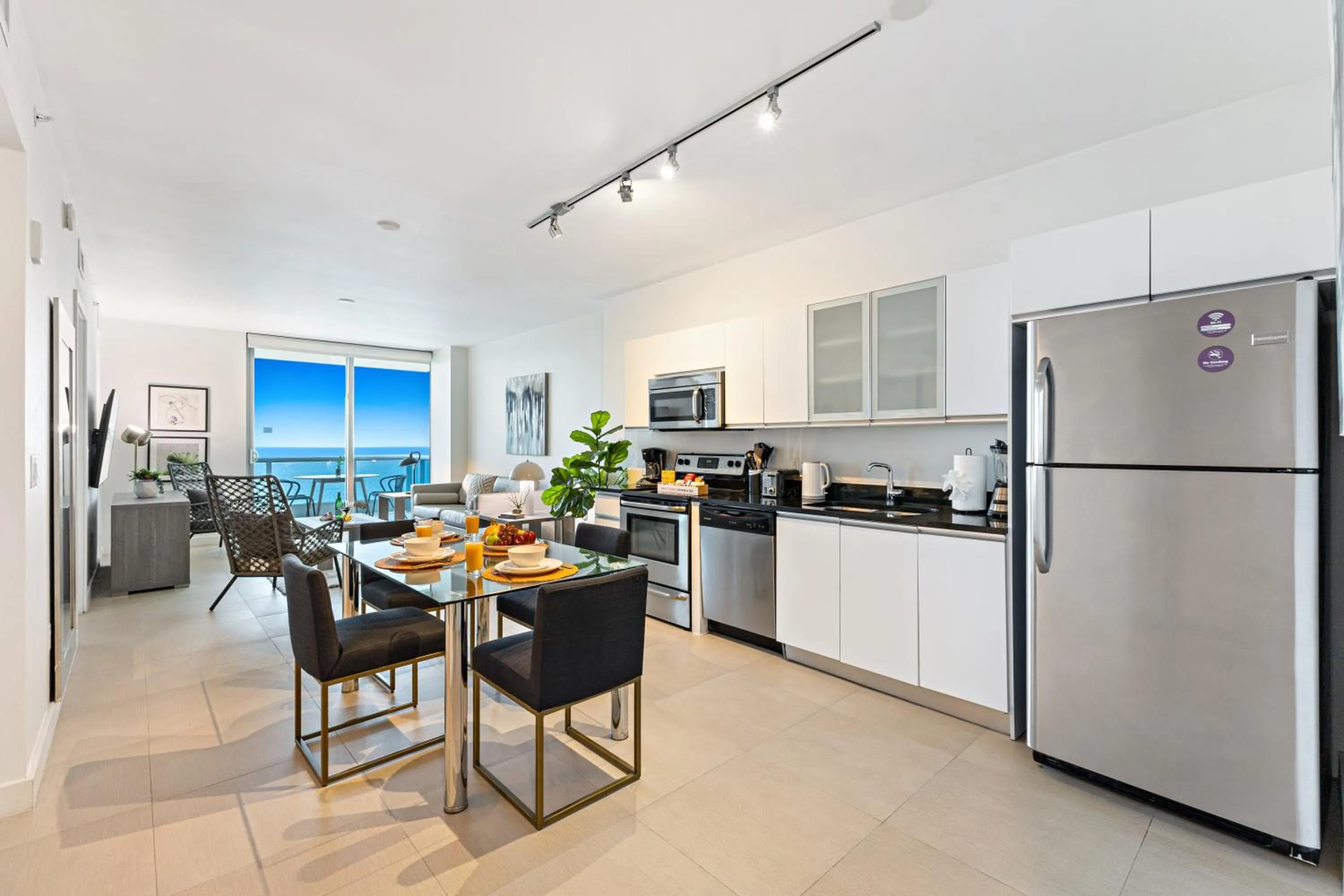 Sea view in Dharma Home Suites Miami Beach at Monte Carlo