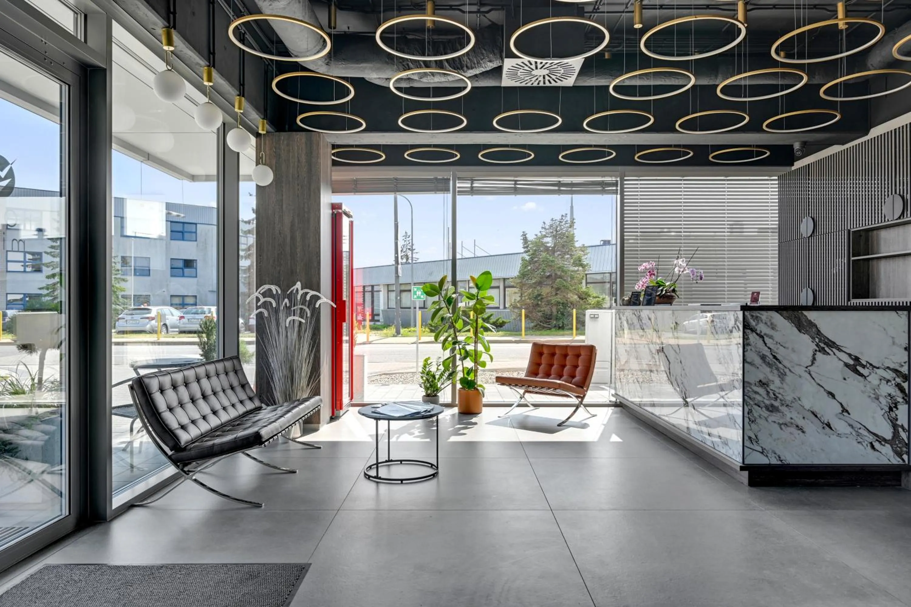 Lobby or reception in Hotel Milo Gdansk Airport