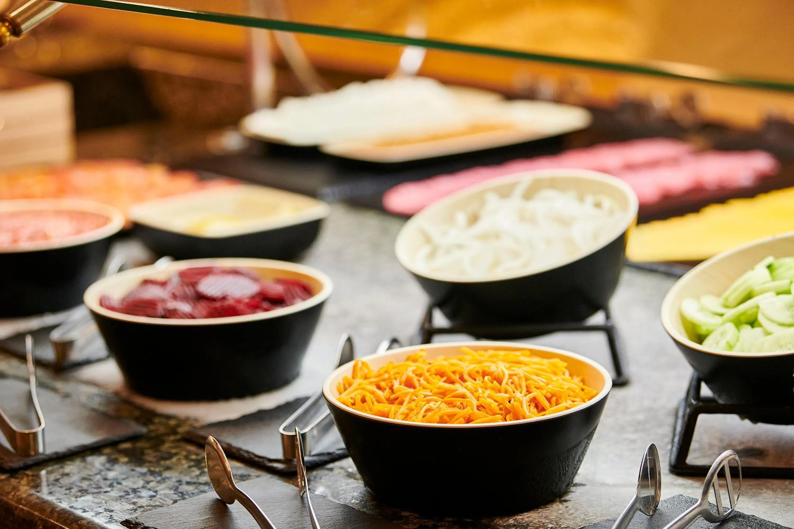 Food in tent Mojito Suites