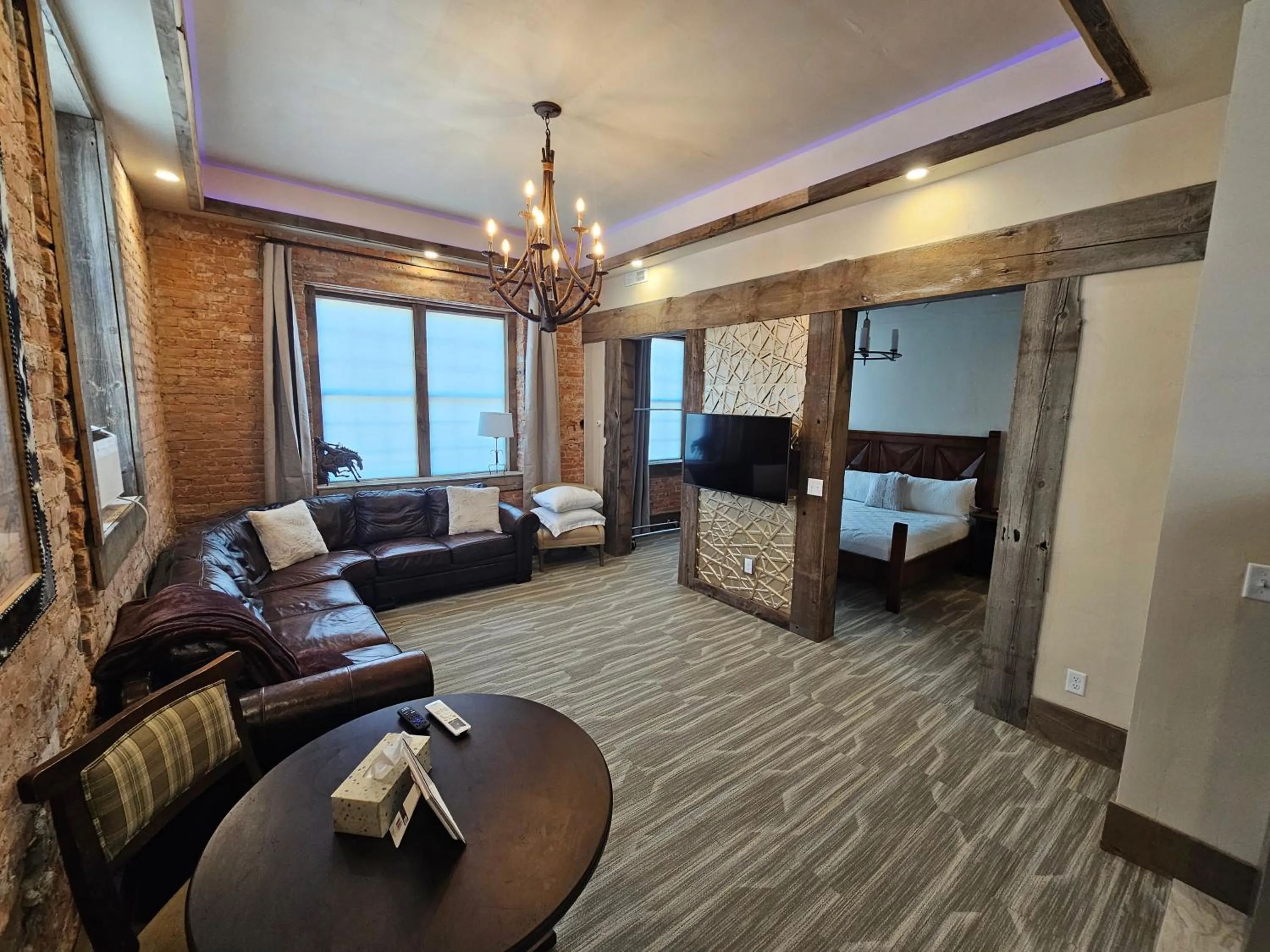 Bed in Eaglescape Suites and Event Center