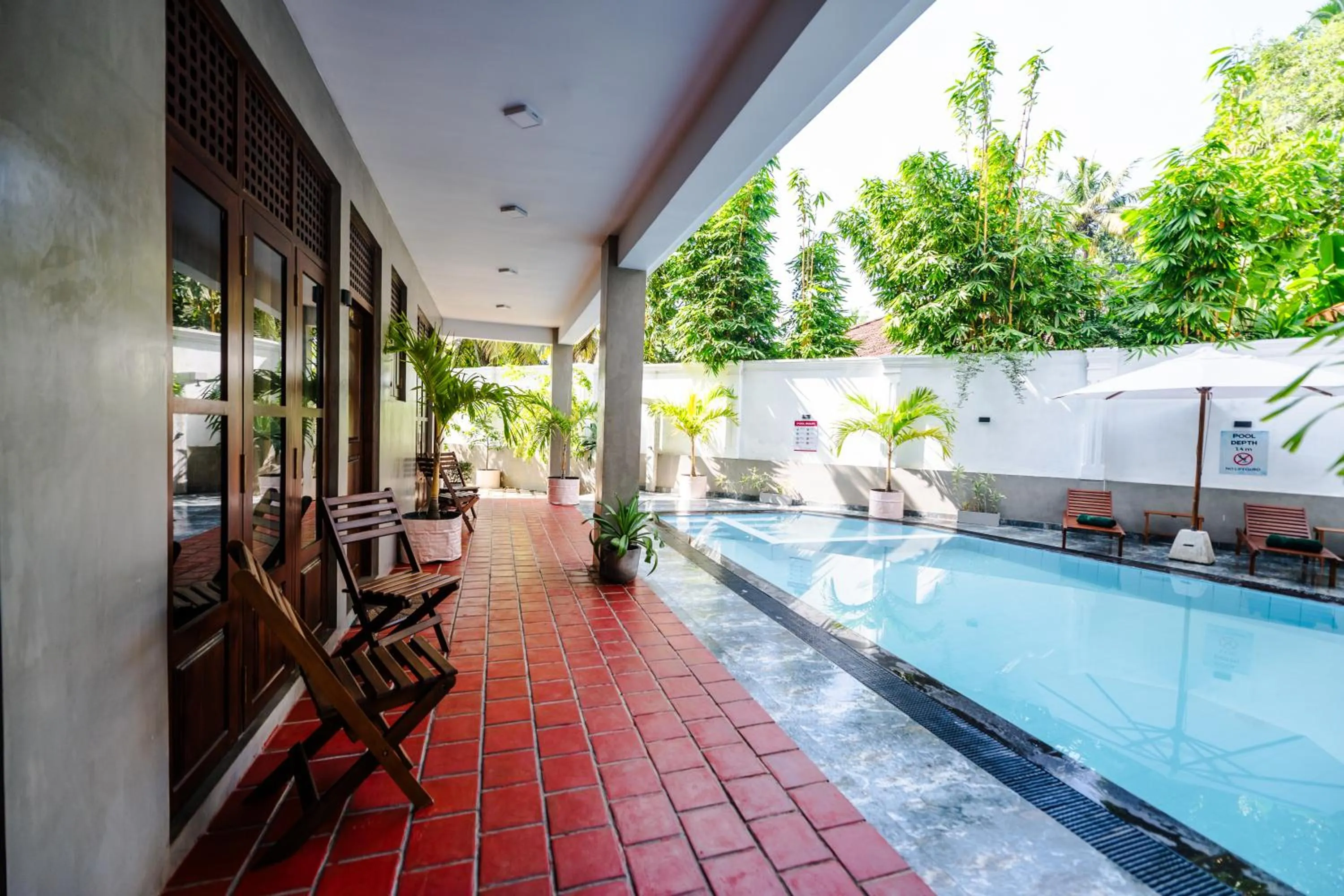 Pool view in Sky House Ahangama