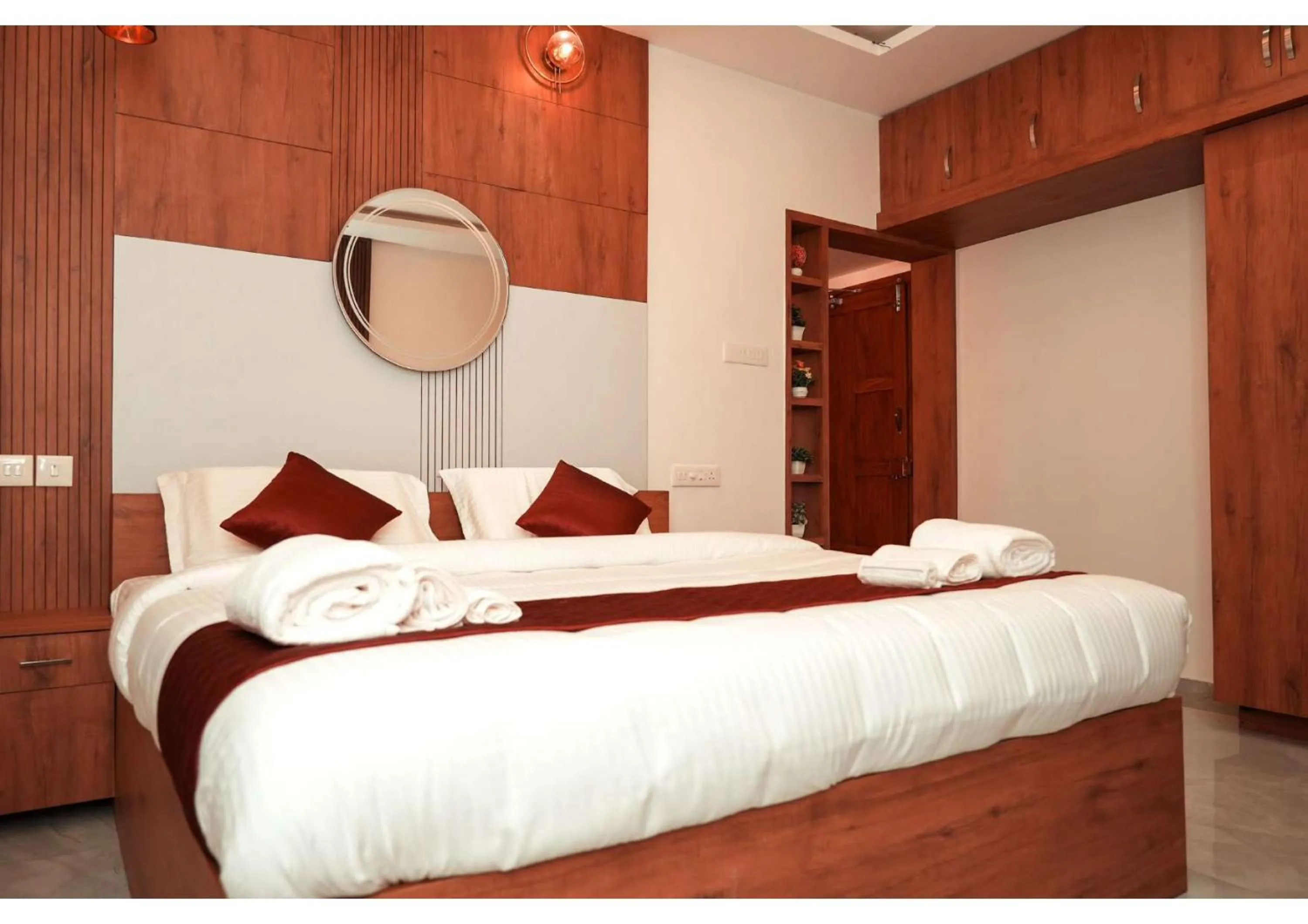 Bed in Kalloos Island Backwater Resort