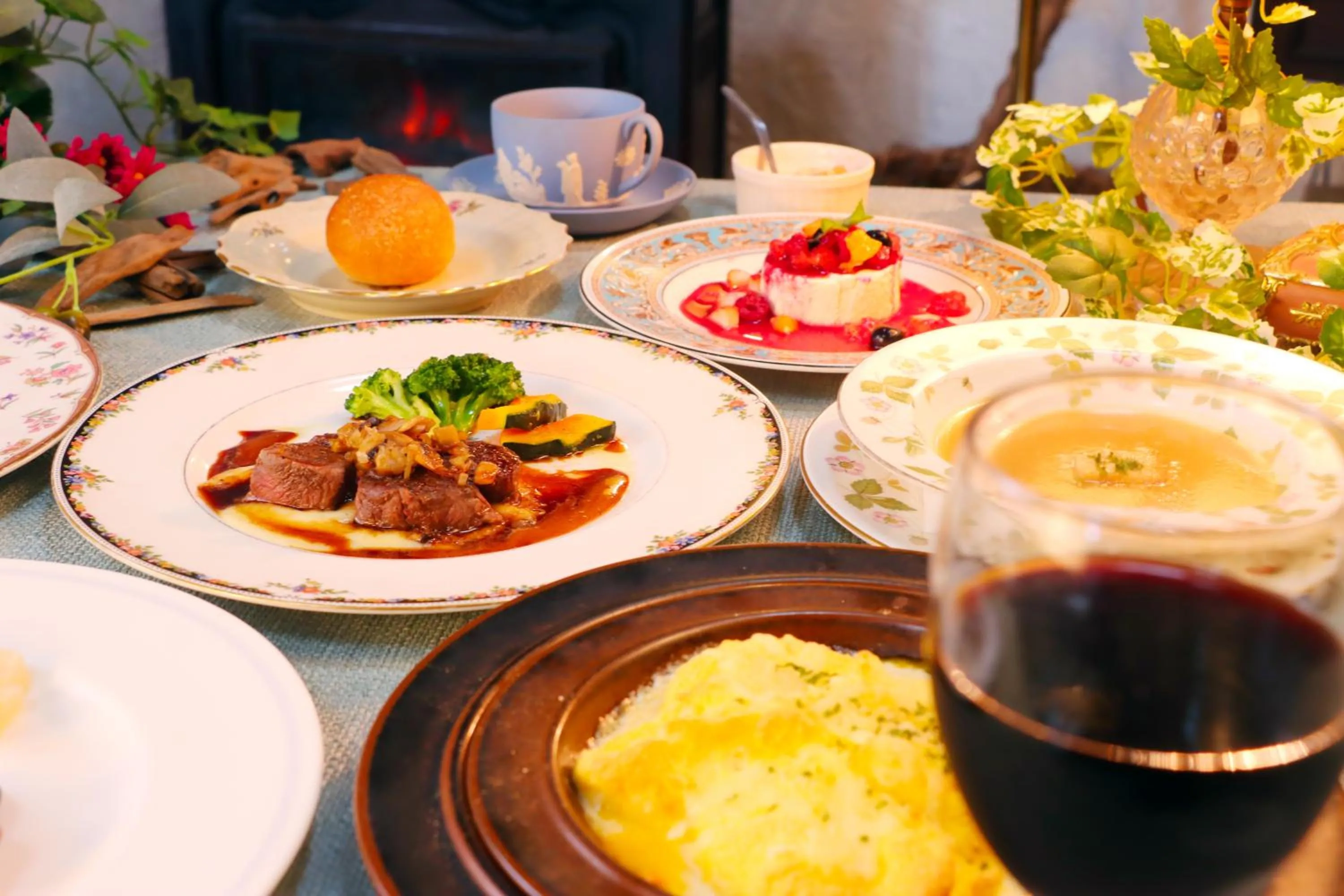 Dinner in Auberge Koyama