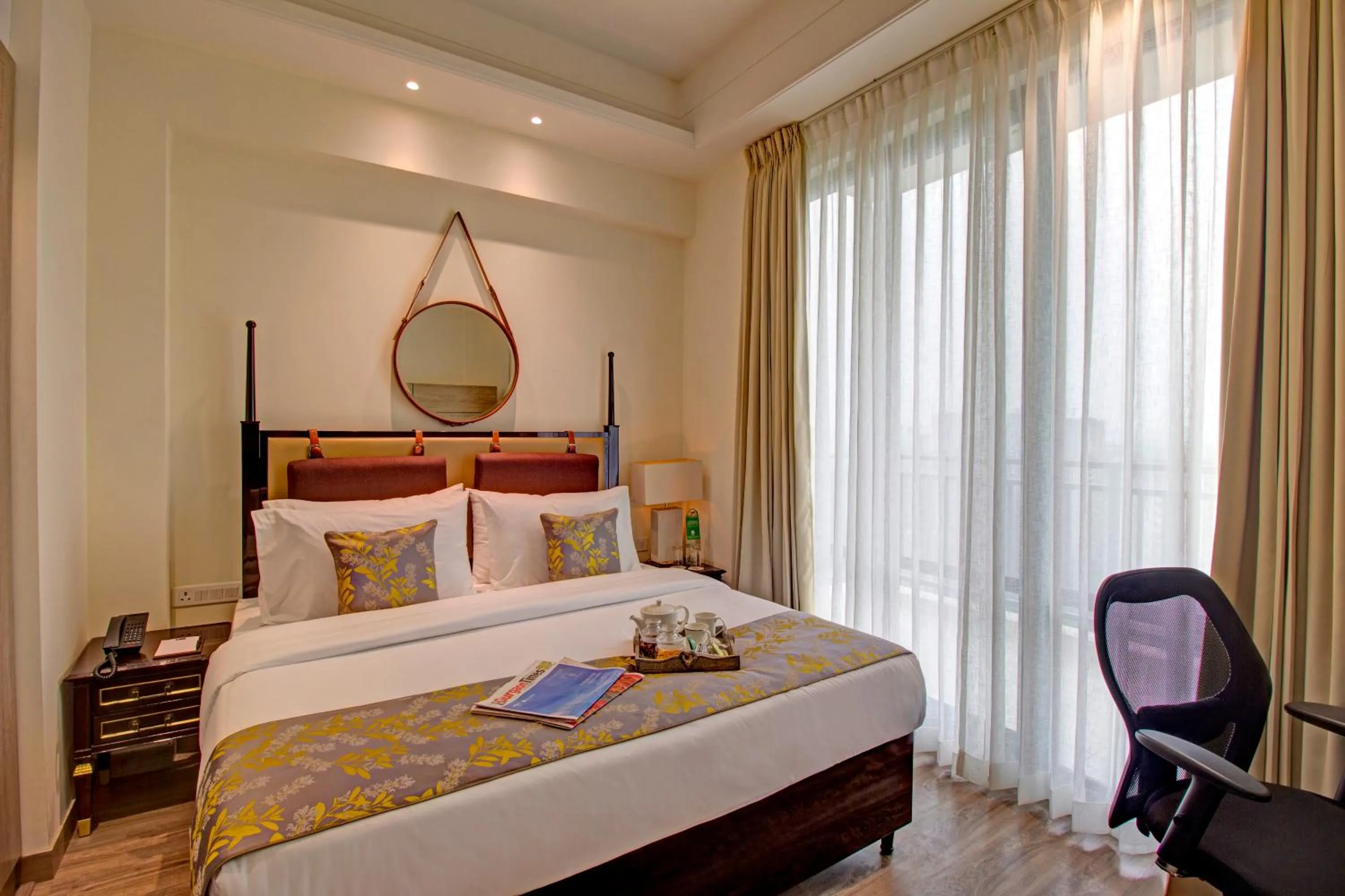 Bedroom, Bed in Rhythm Gurugram Hotel & Suites, Sohna Road