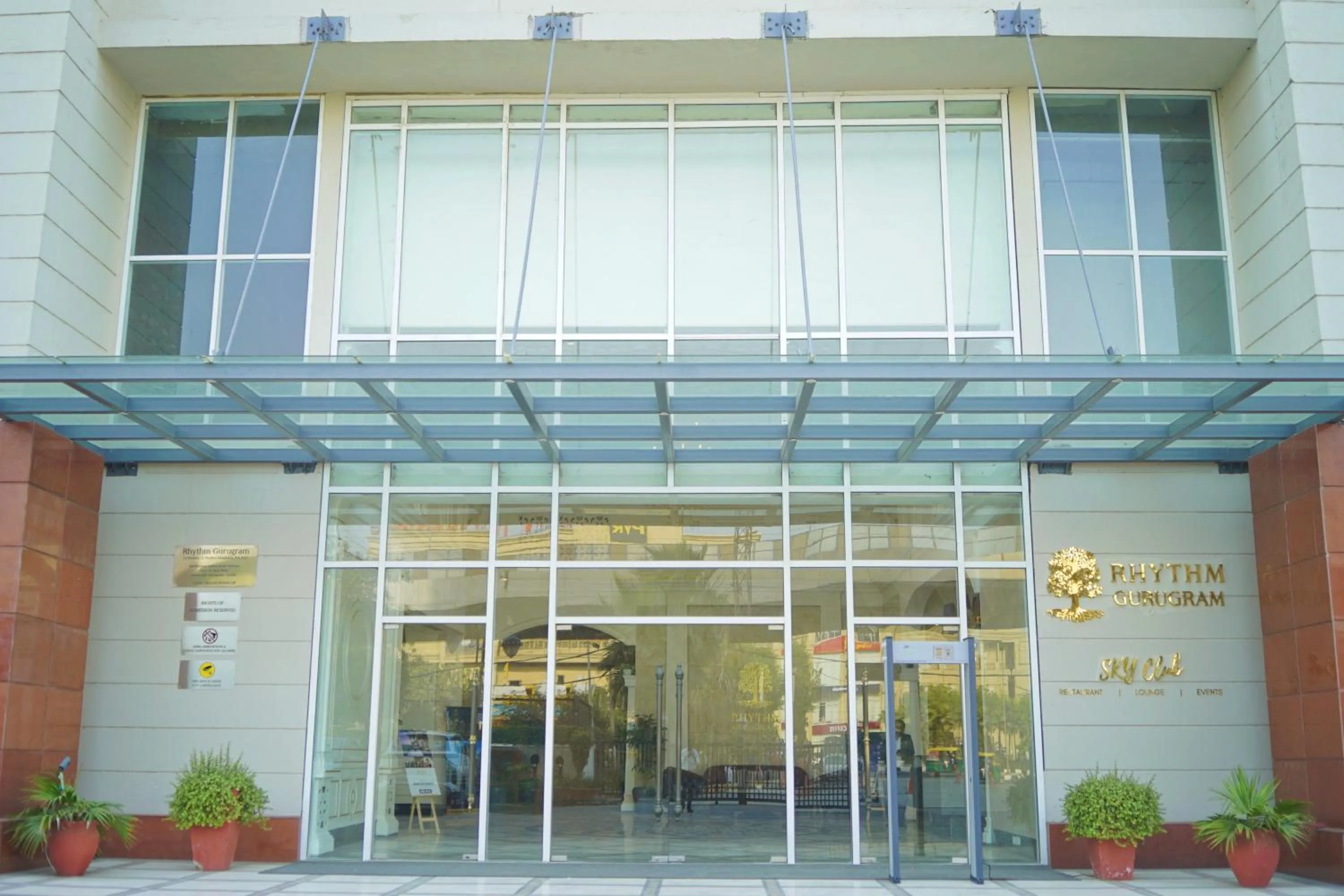 Facade/entrance in Rhythm Gurugram Hotel & Suites, Sohna Road