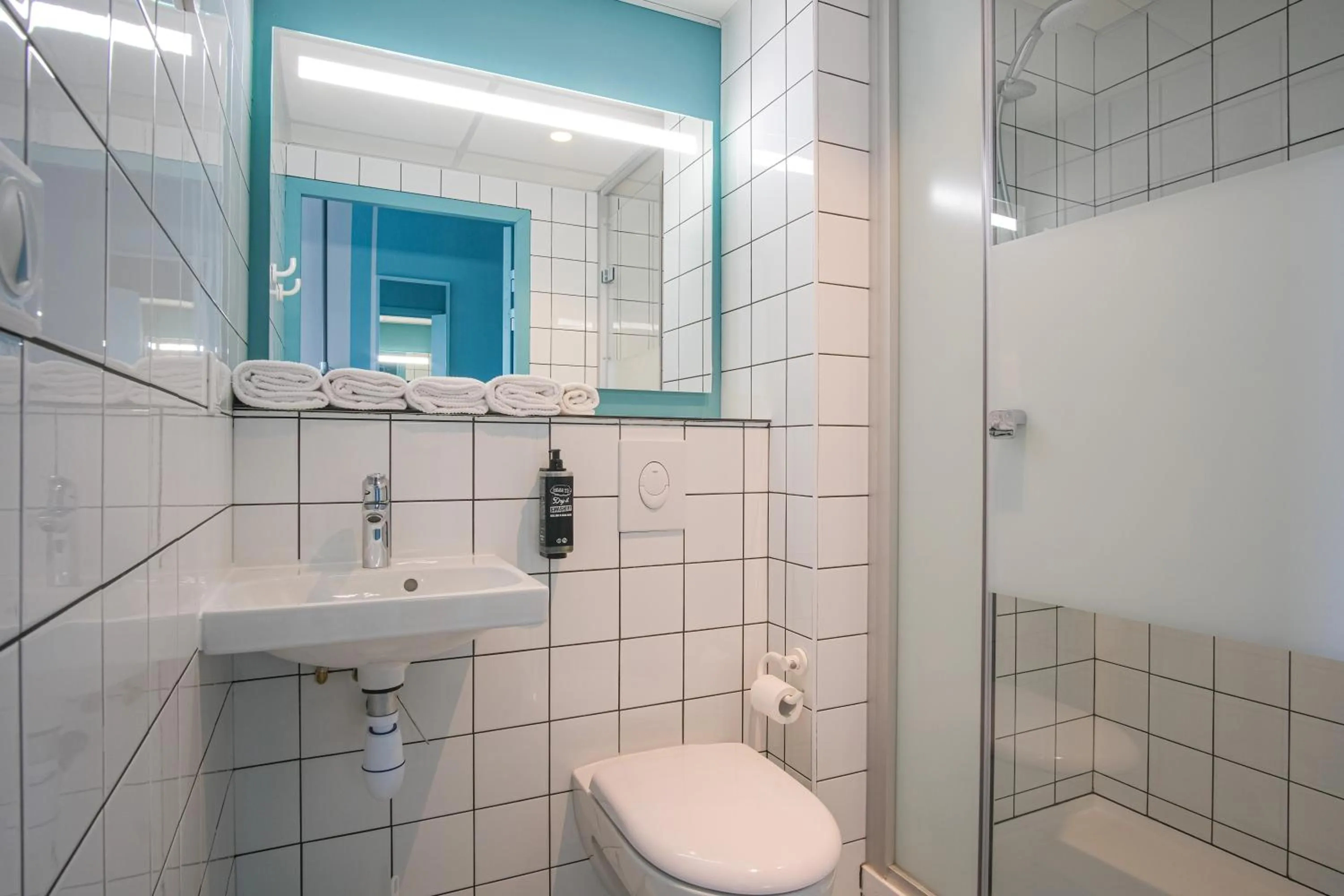 Bathroom in ibis budget Toulouse Labège