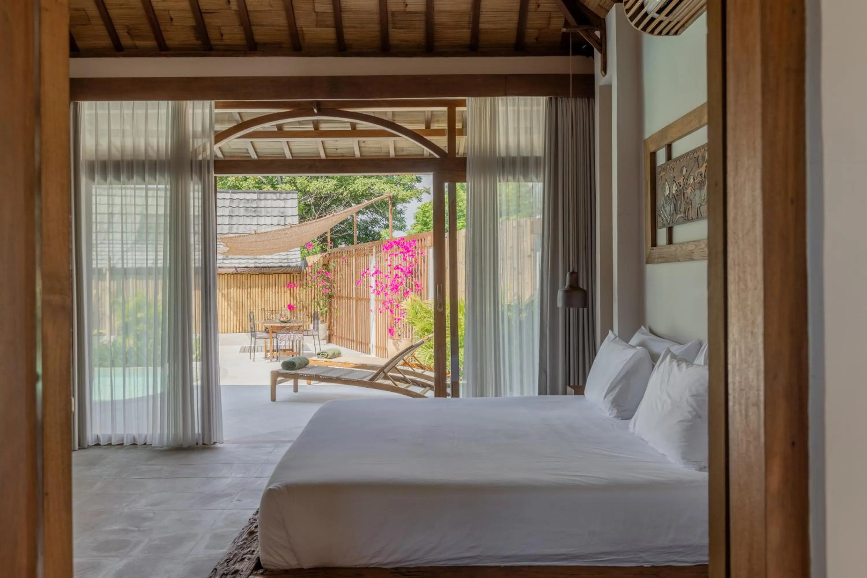 Bed in Kalyana Villa Gili Air