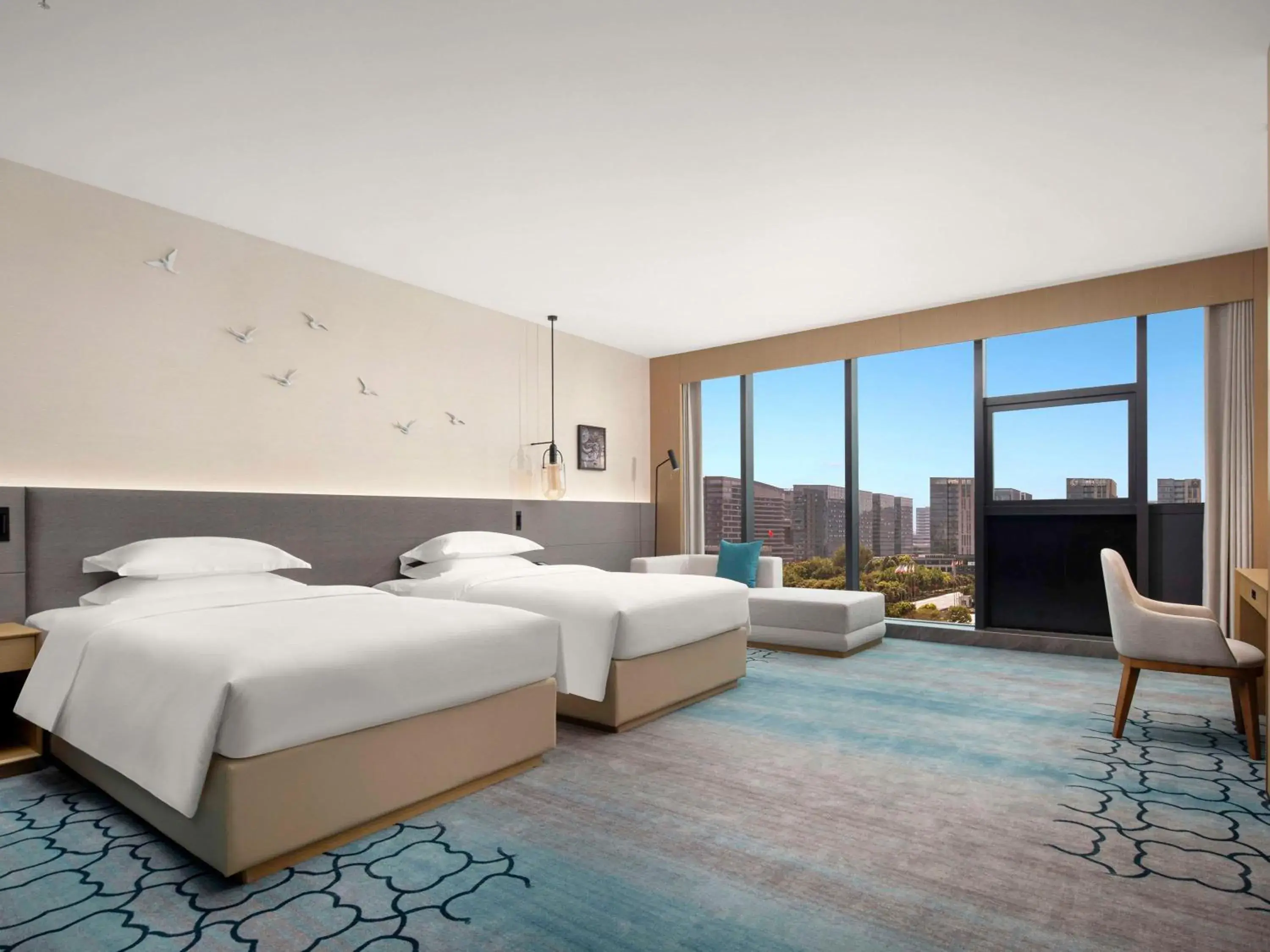 Executive Twin Room with Lounge Access in Novotel Yancheng Exhibition Center Executive Twin Room with Lounge Access in Novotel Yancheng Exhibition Center