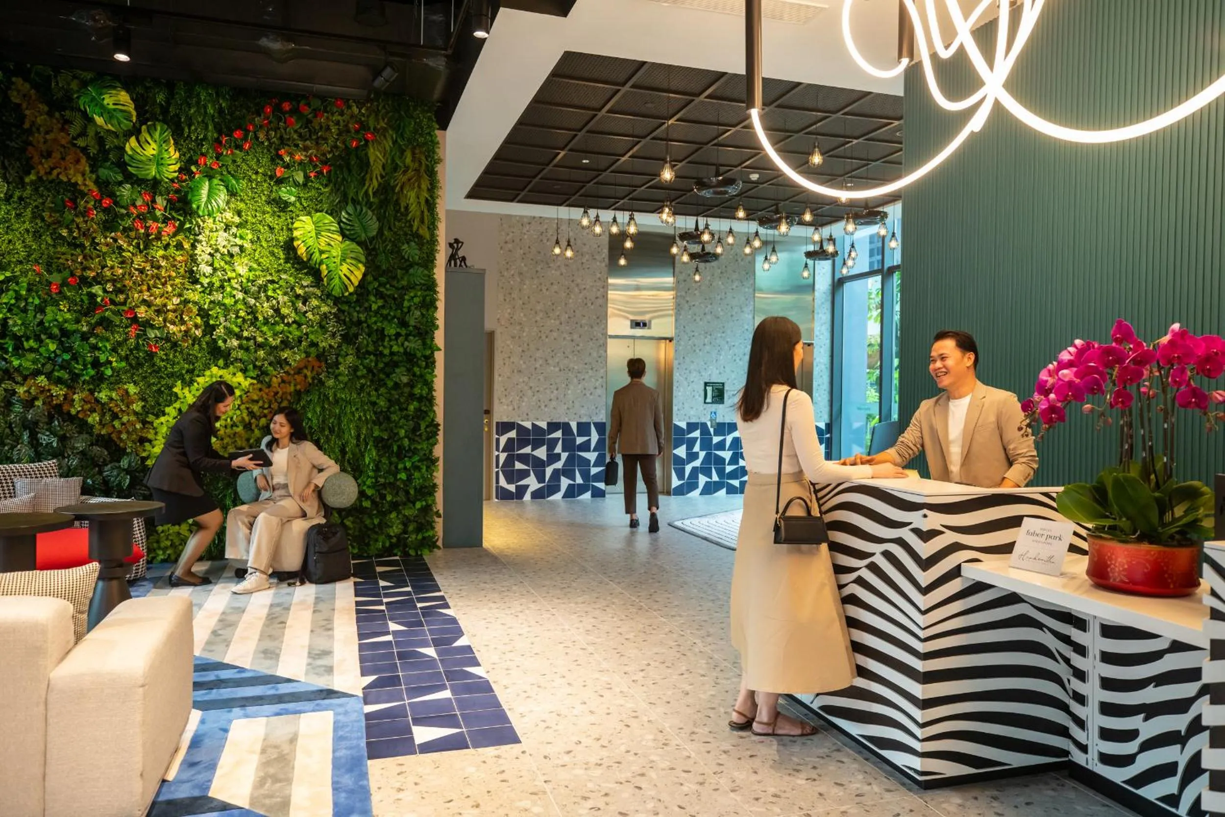 People in Hotel Faber Park Singapore - Handwritten Collection