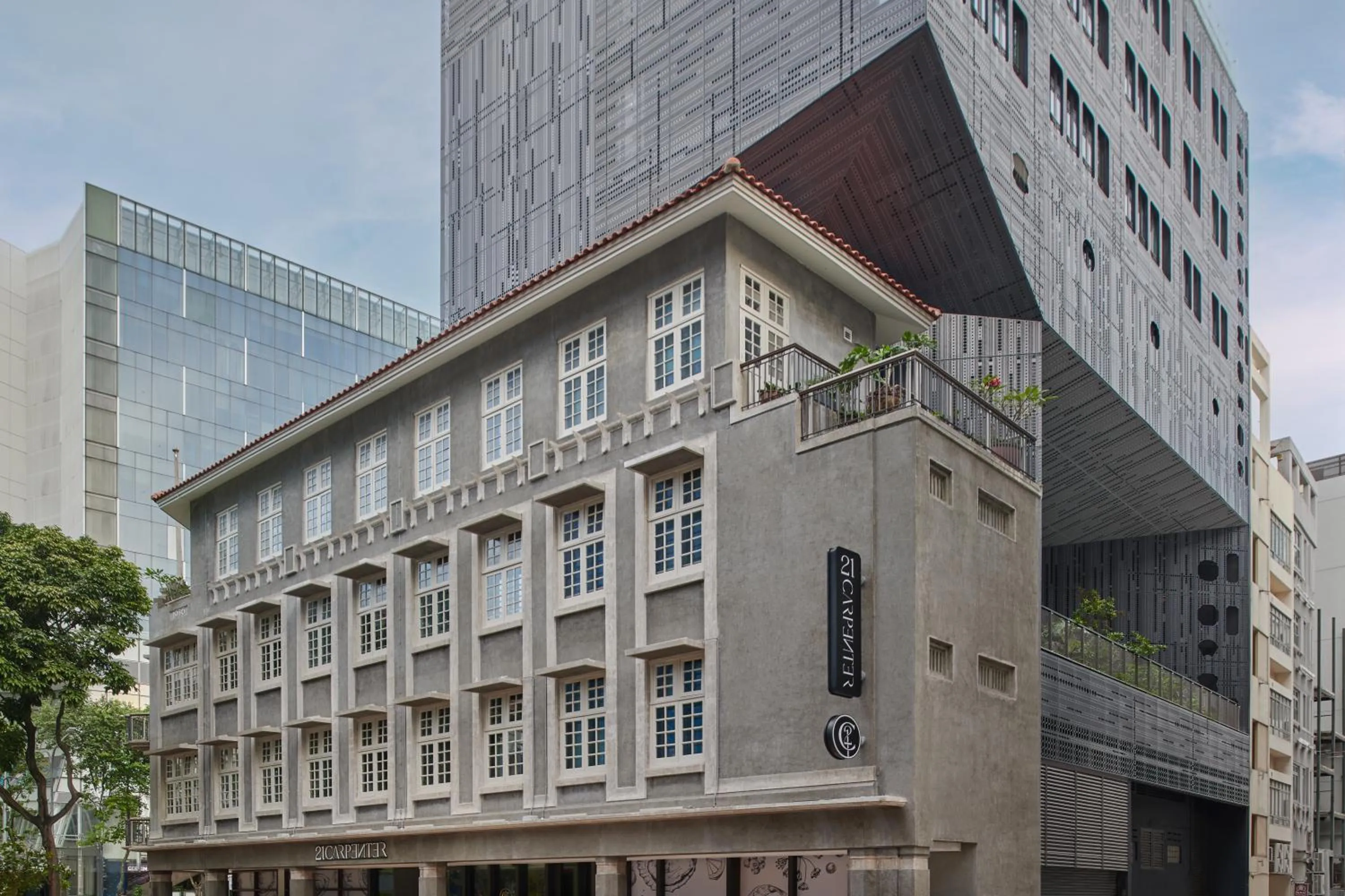 Property building in 21 Carpenter, Singapore, a Member of Design Hotels