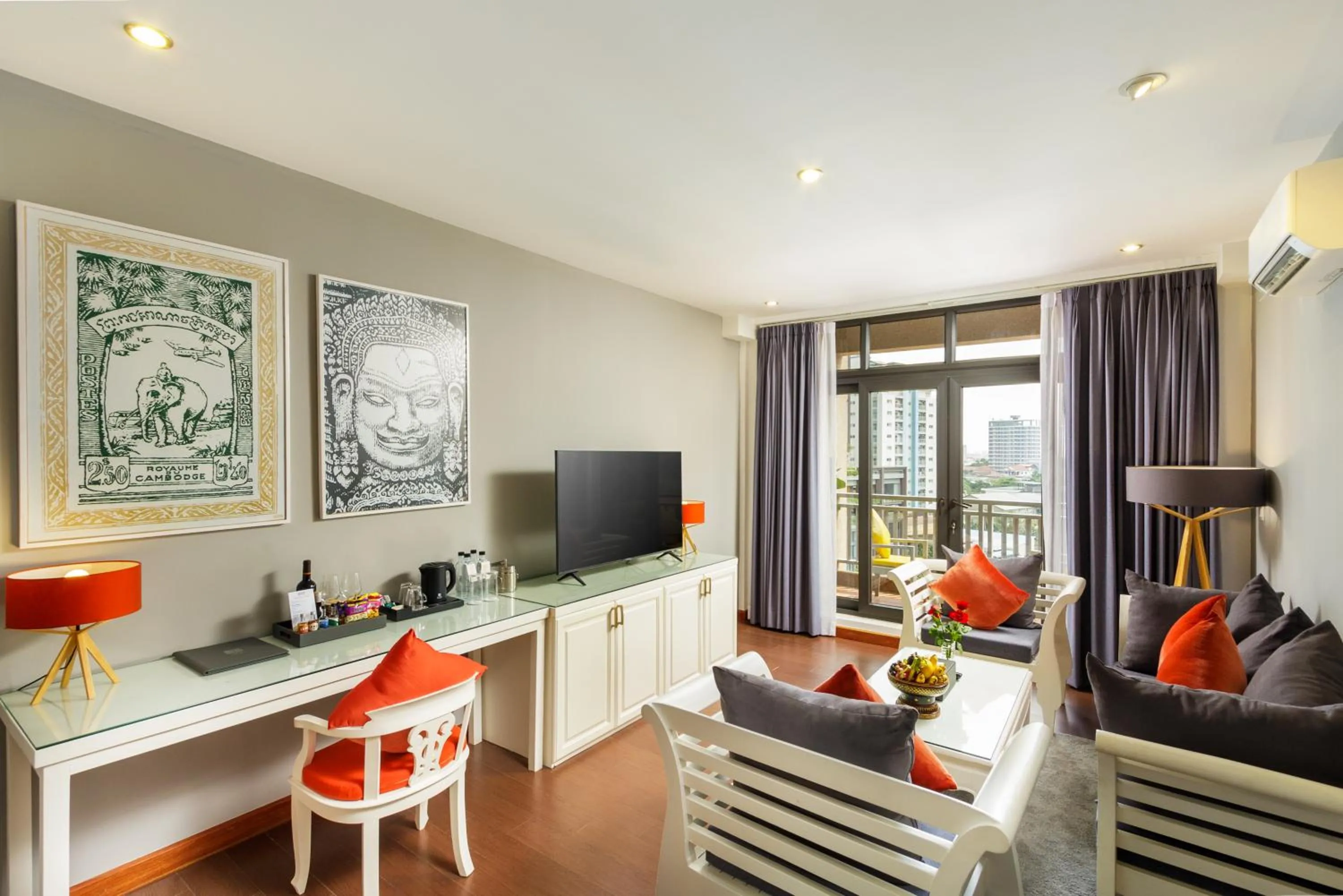 Seating area in Jaya Suites Hotel