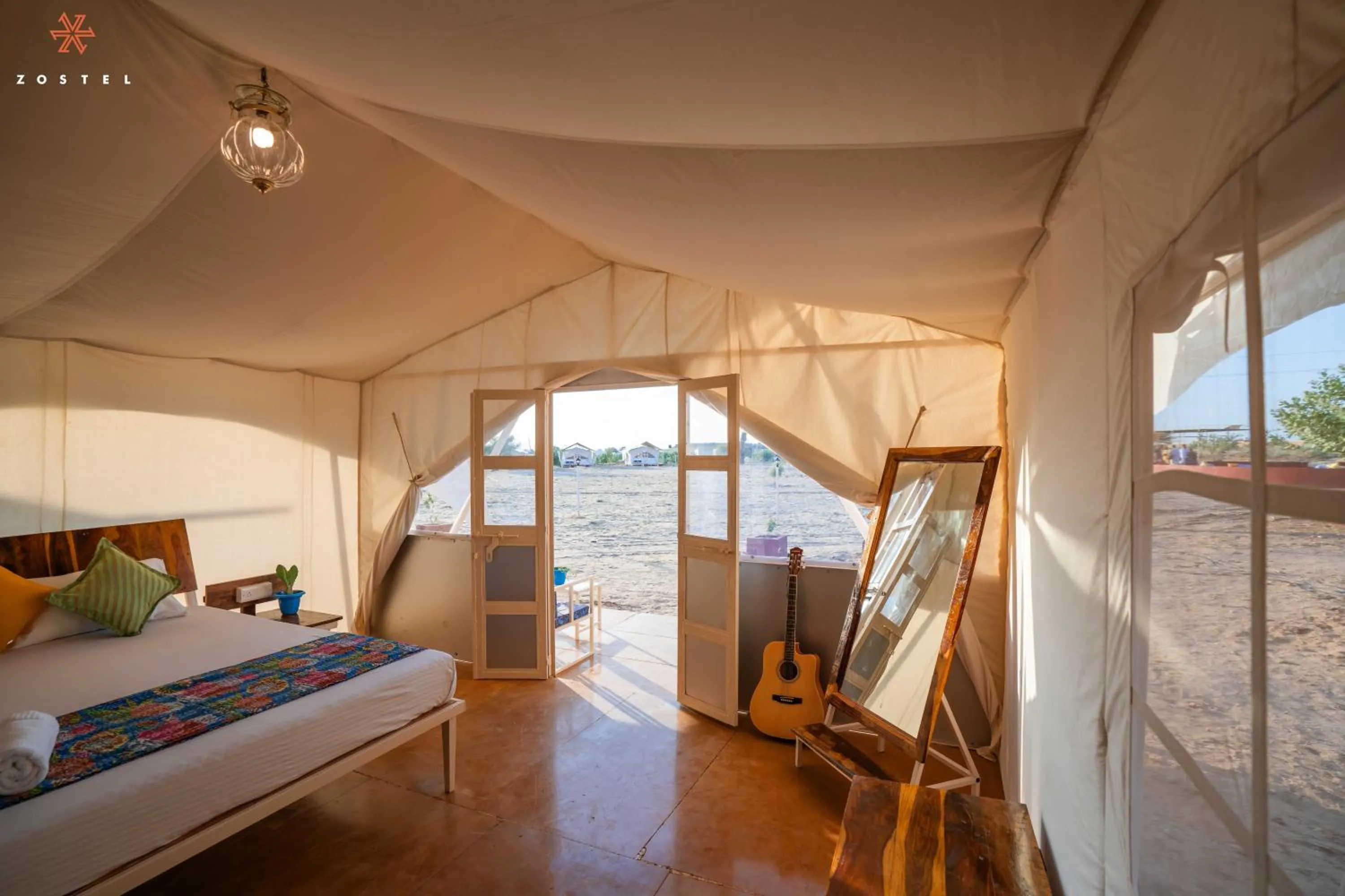 Bed in Zostel Sam Desert (Jaisalmer)