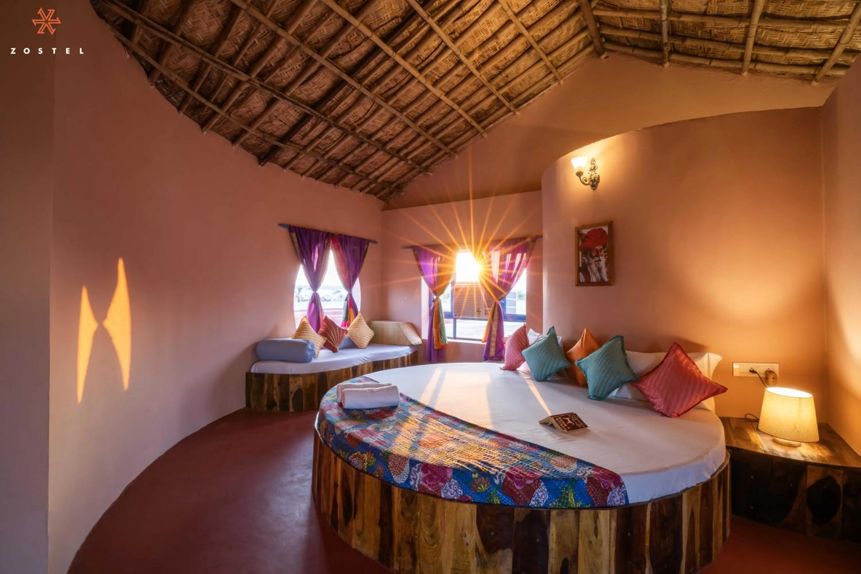 Bed in Zostel Sam Desert (Jaisalmer)