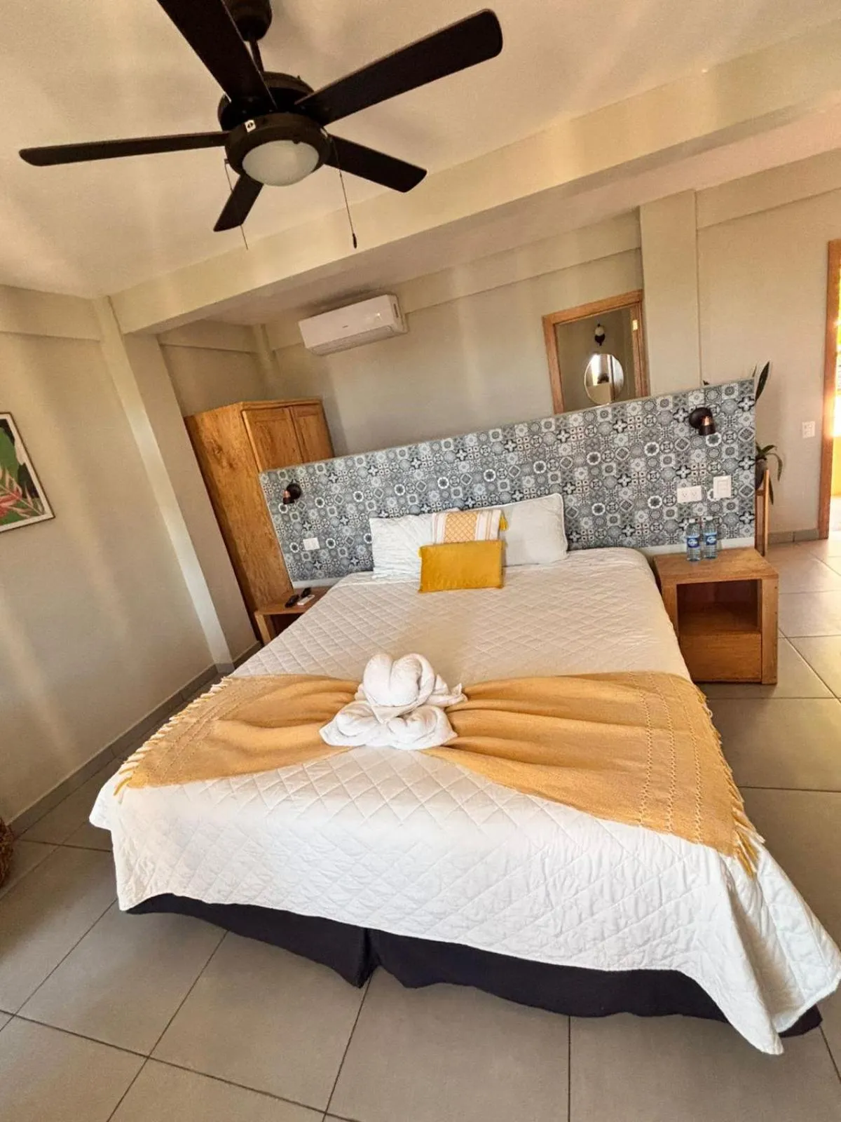 Bedroom, Bed in Hotel Los Mangos El Salvador