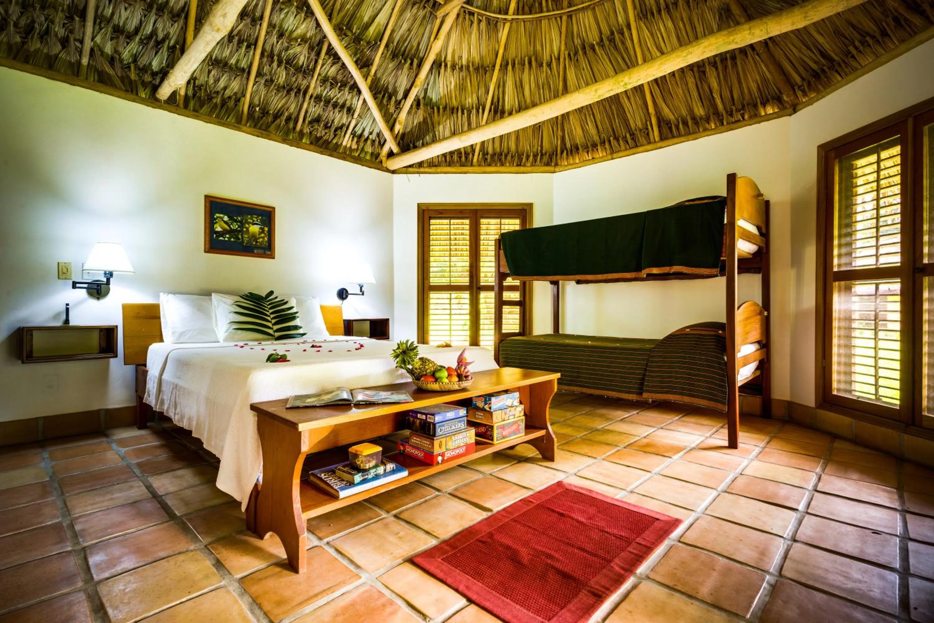 Bed in Tanager RainForest Lodge