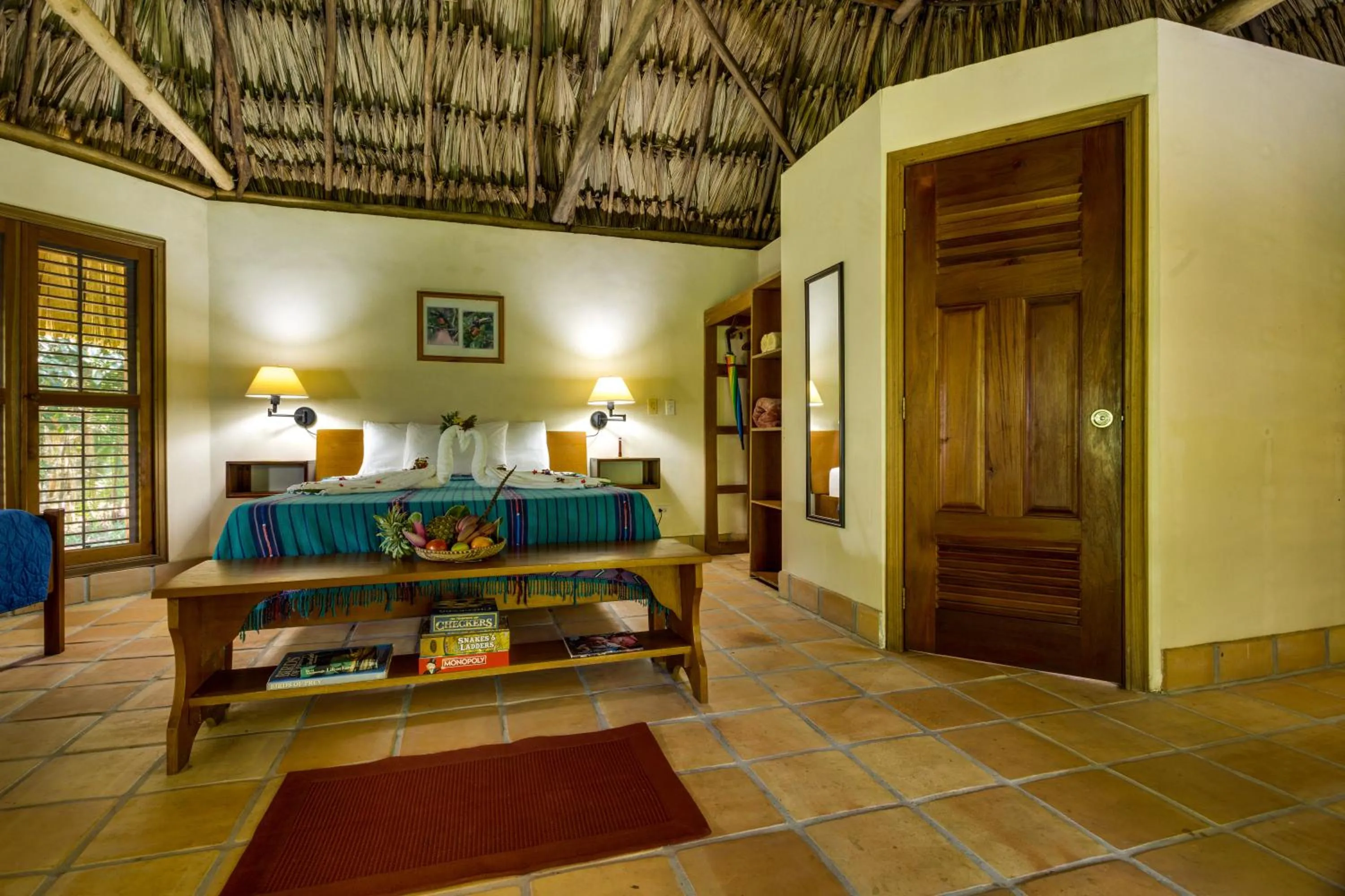 Bed in Tanager RainForest Lodge