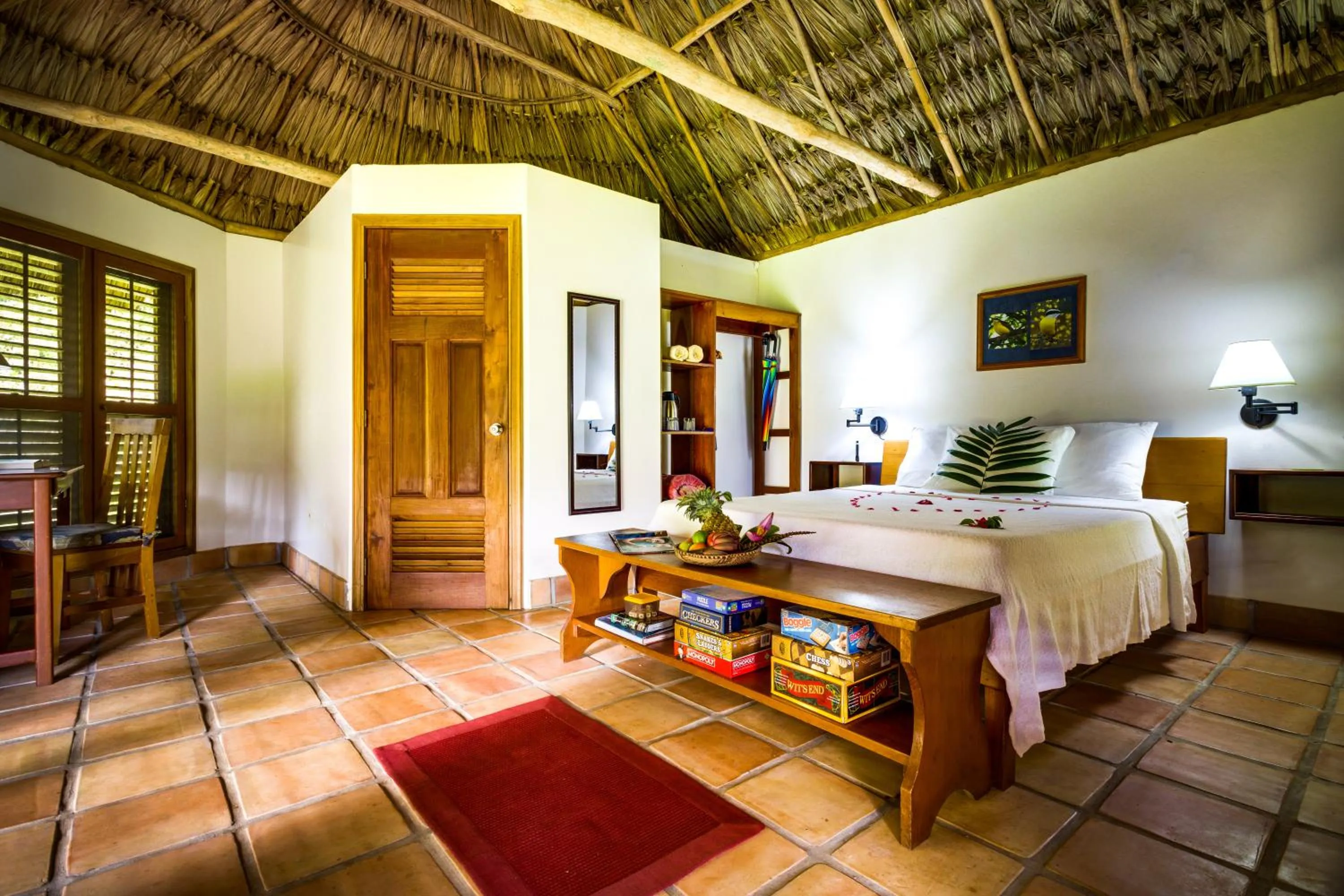 Bed in Tanager RainForest Lodge