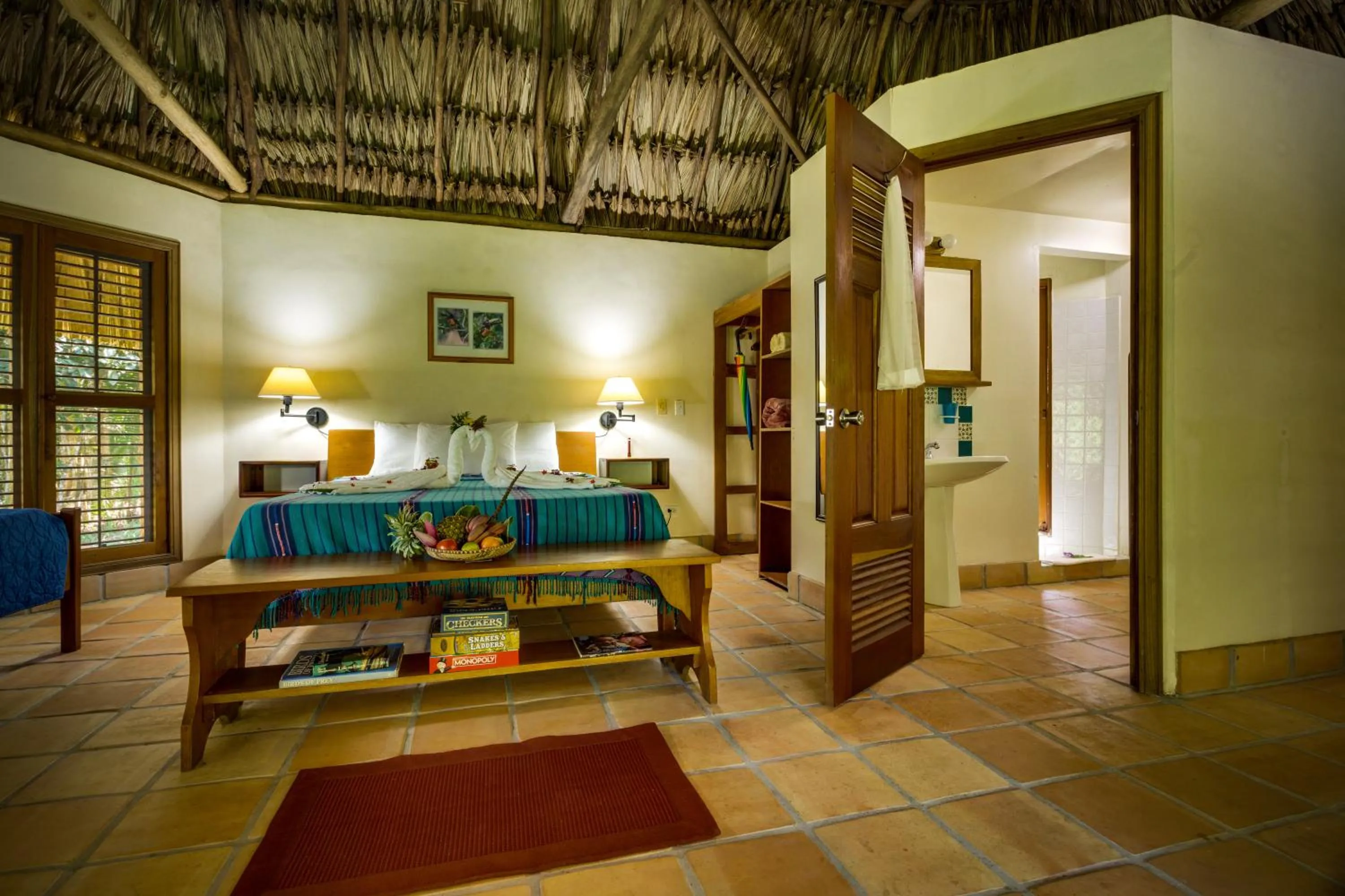 Bed in Tanager RainForest Lodge