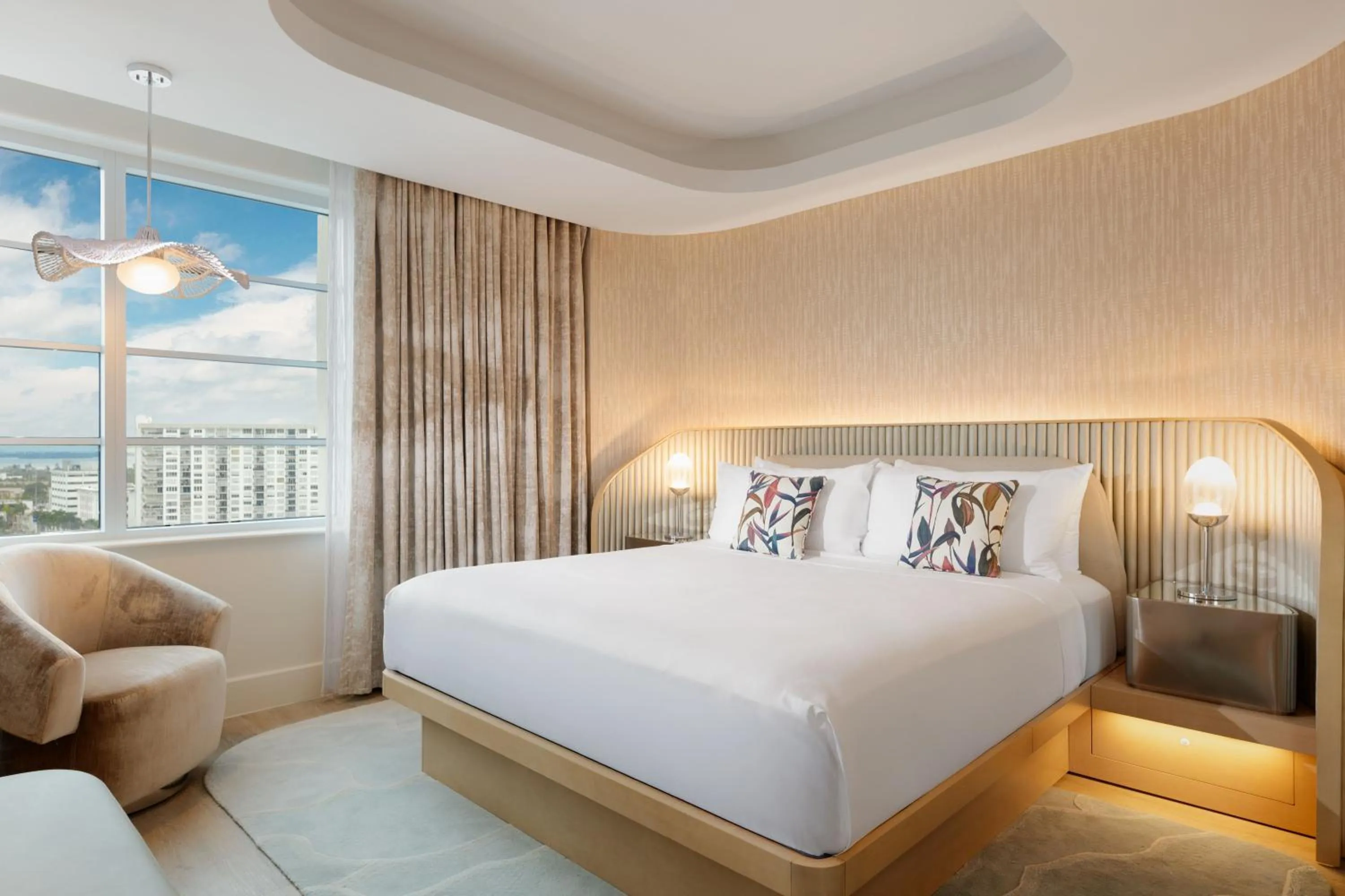 Bed in Andaz Miami Beach, By Hyatt