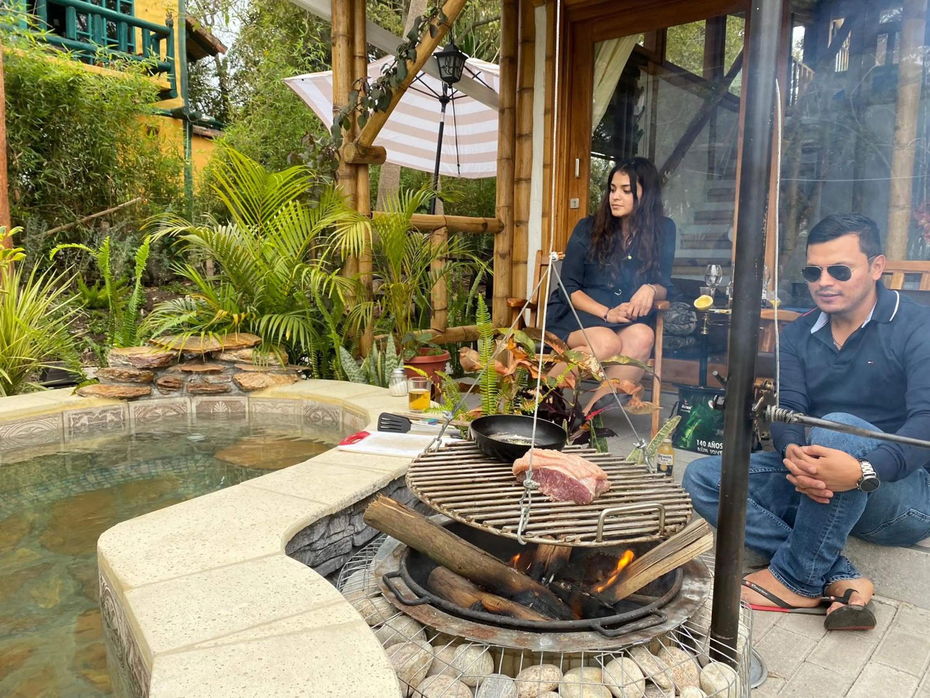 Patio in Hostería Colibri Aeropuerto