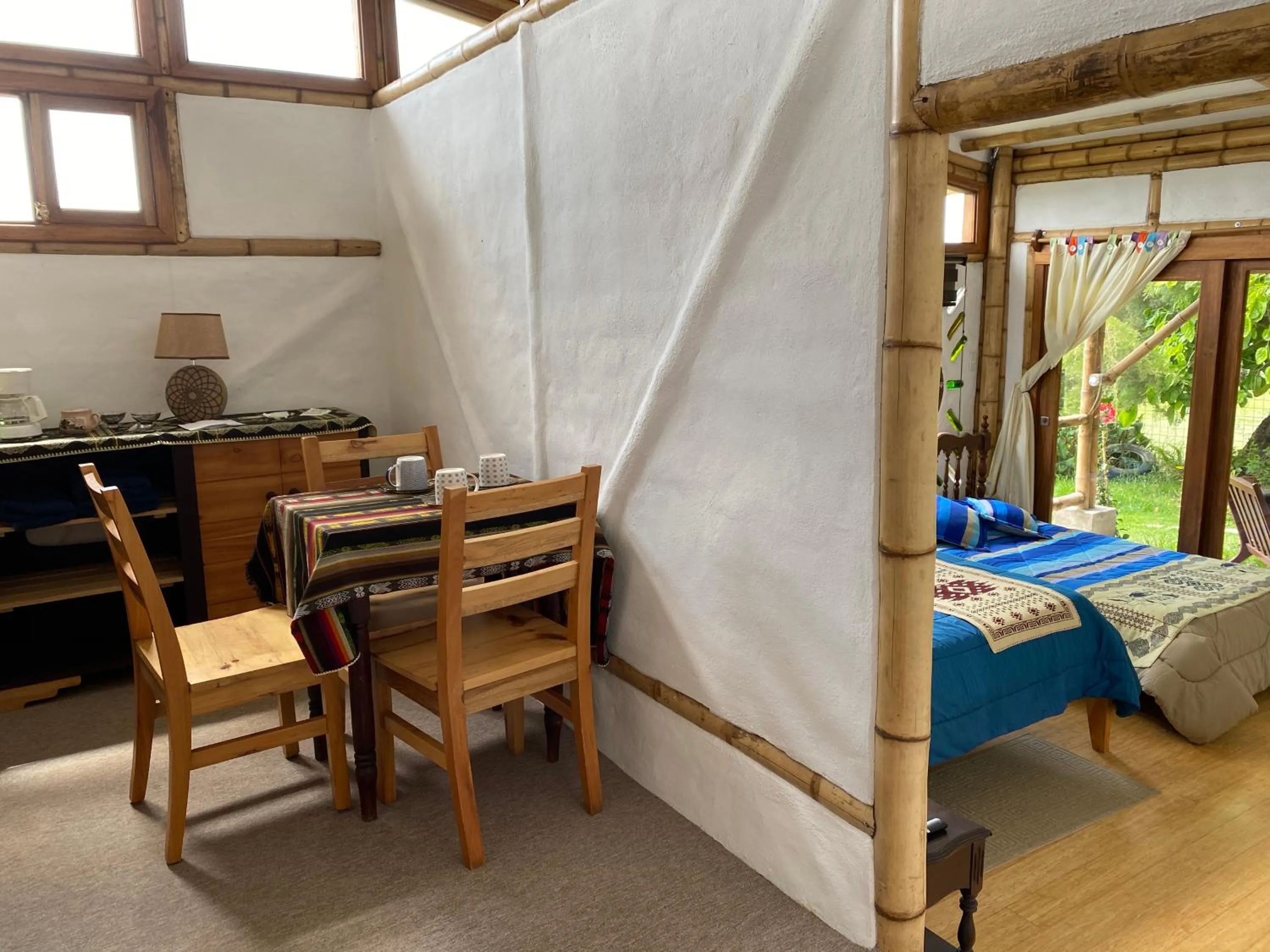 Bed in Hostería Colibri Aeropuerto