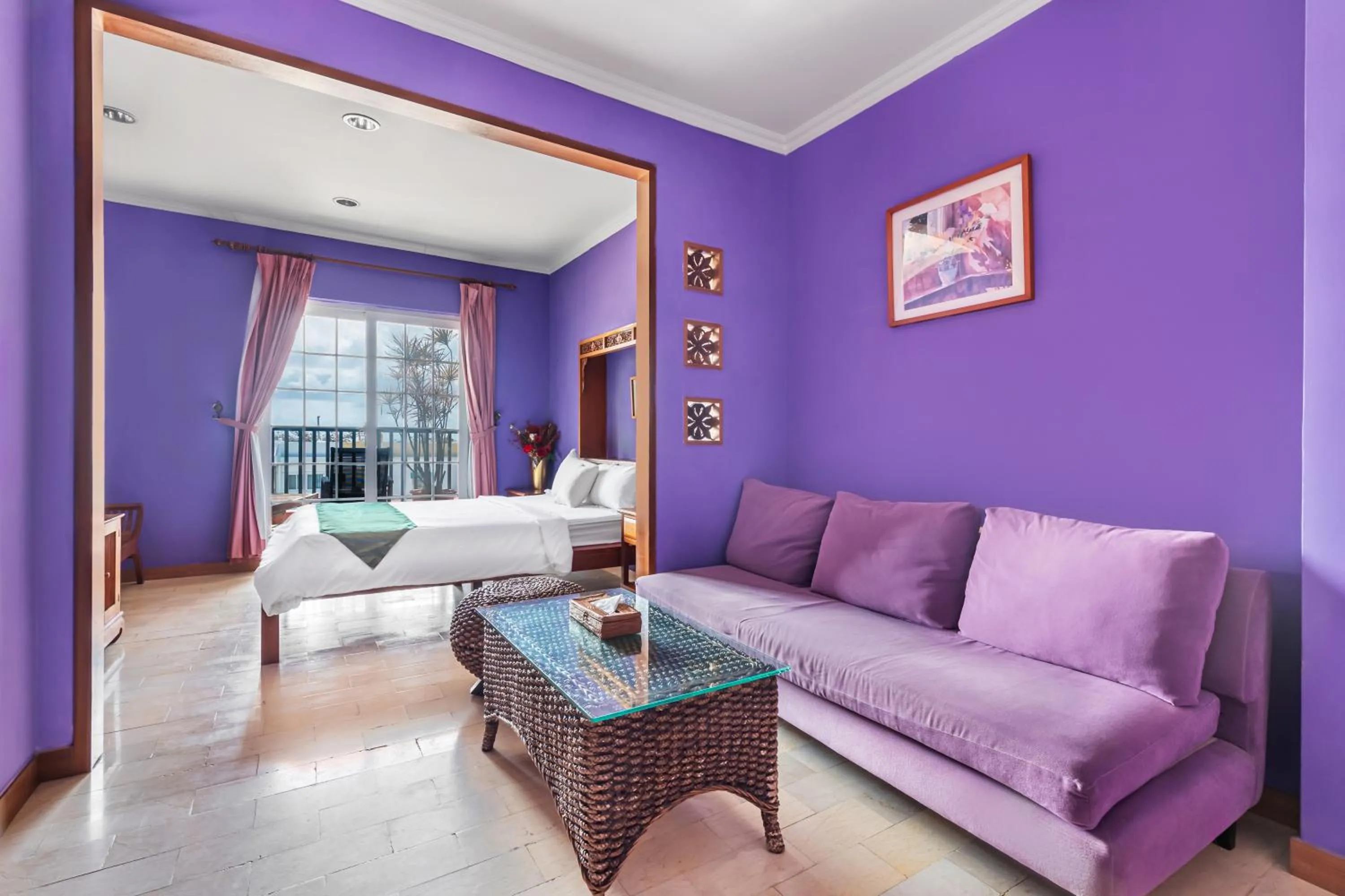 Photo of the whole room, Bed in Golden Ocean Azure Hotel