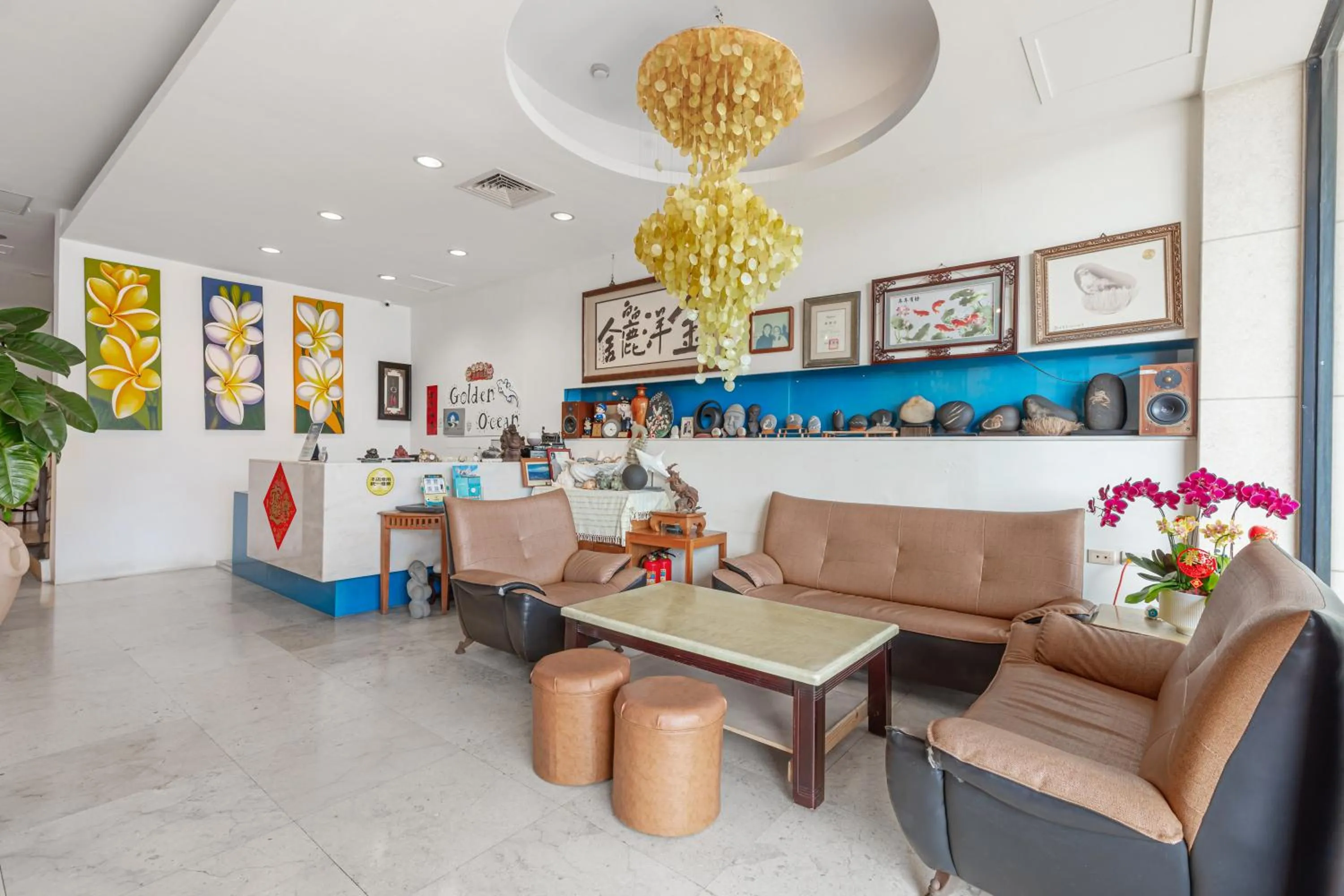 Lobby or reception in Golden Ocean Azure Hotel