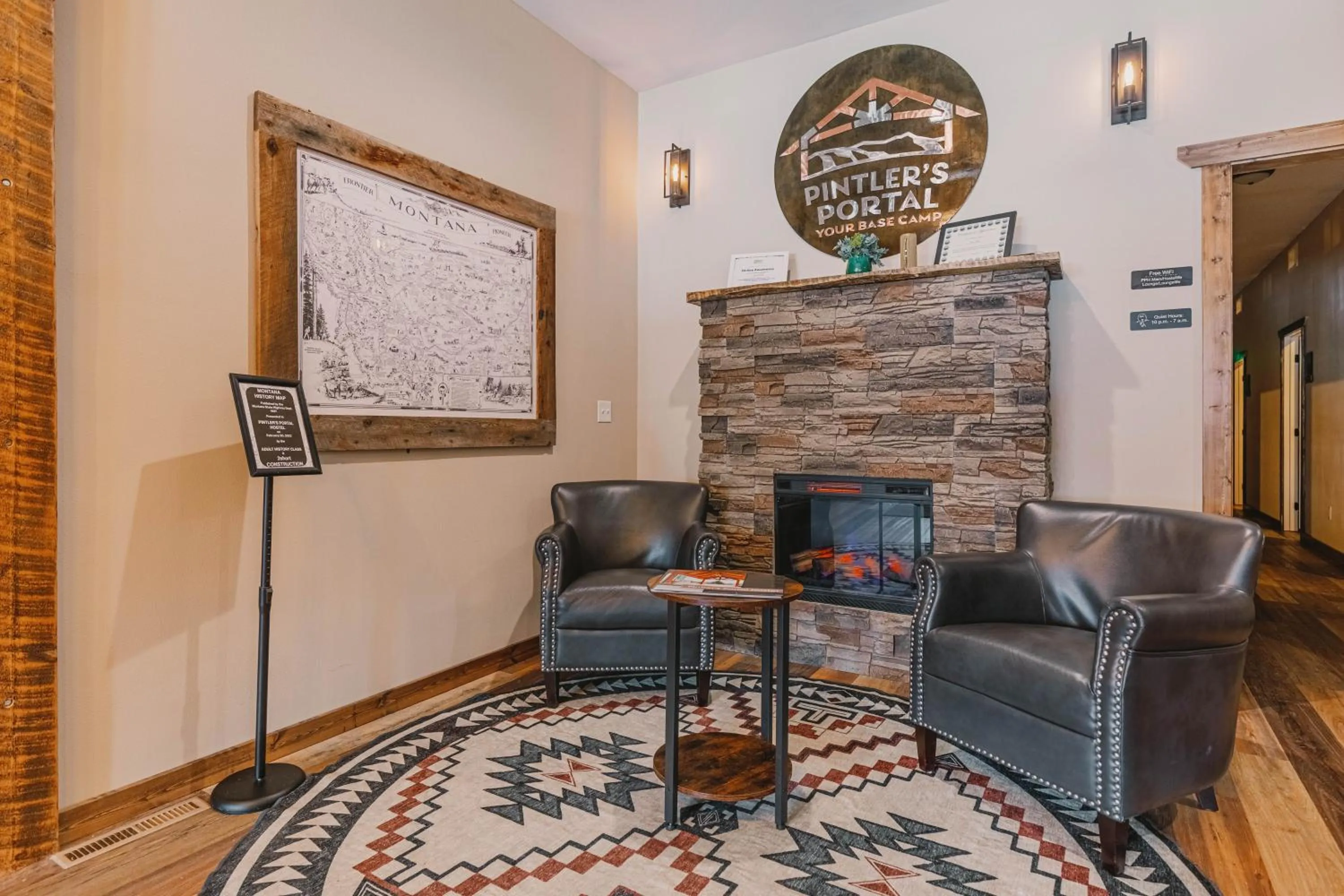 flat iron in Pintler's Portal Hostel