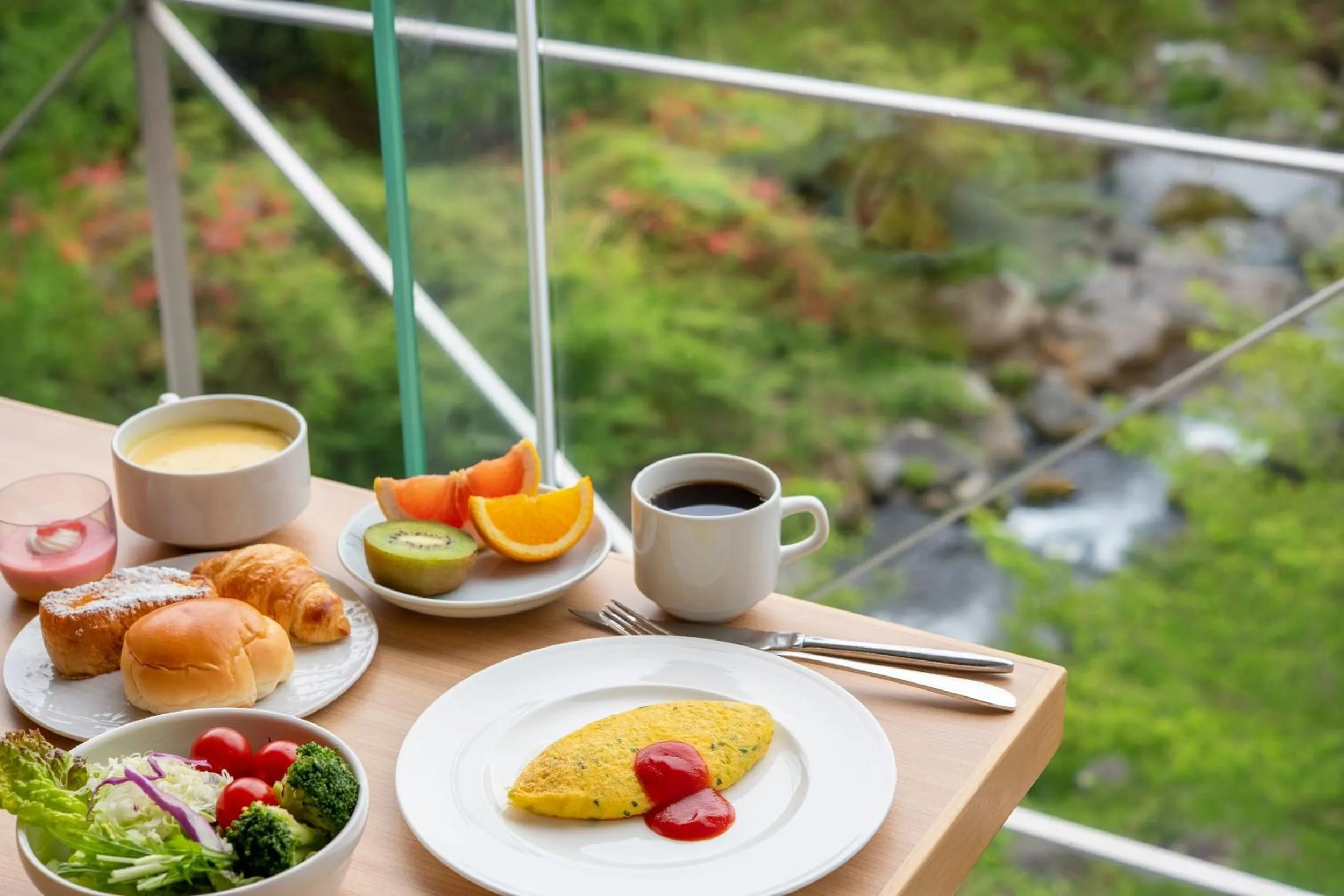 Breakfast in Tateshina Grand Hotel Takinoyu