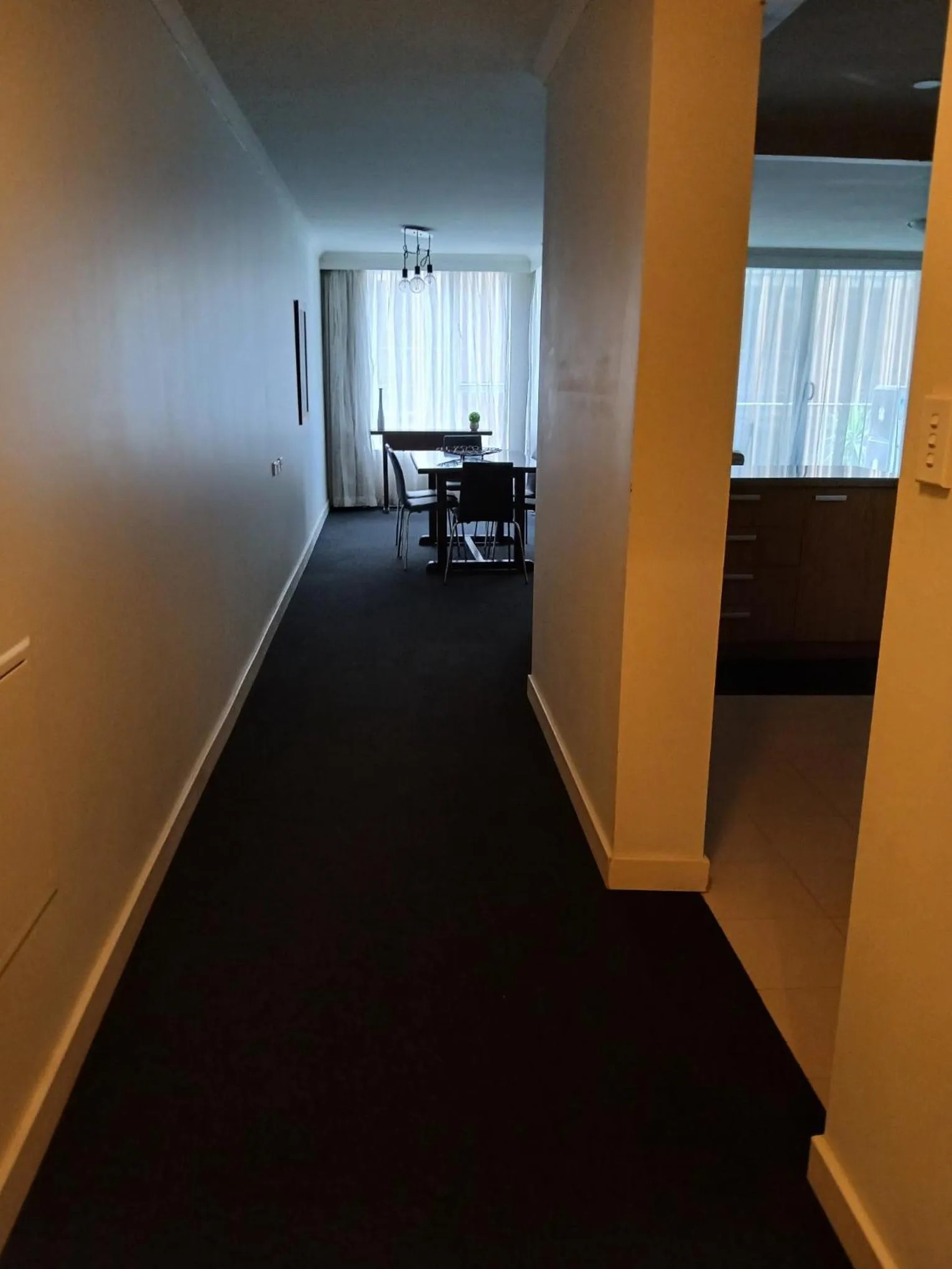 Dining area, Bed in Newcastle Central Plaza Apartment Hotel Official