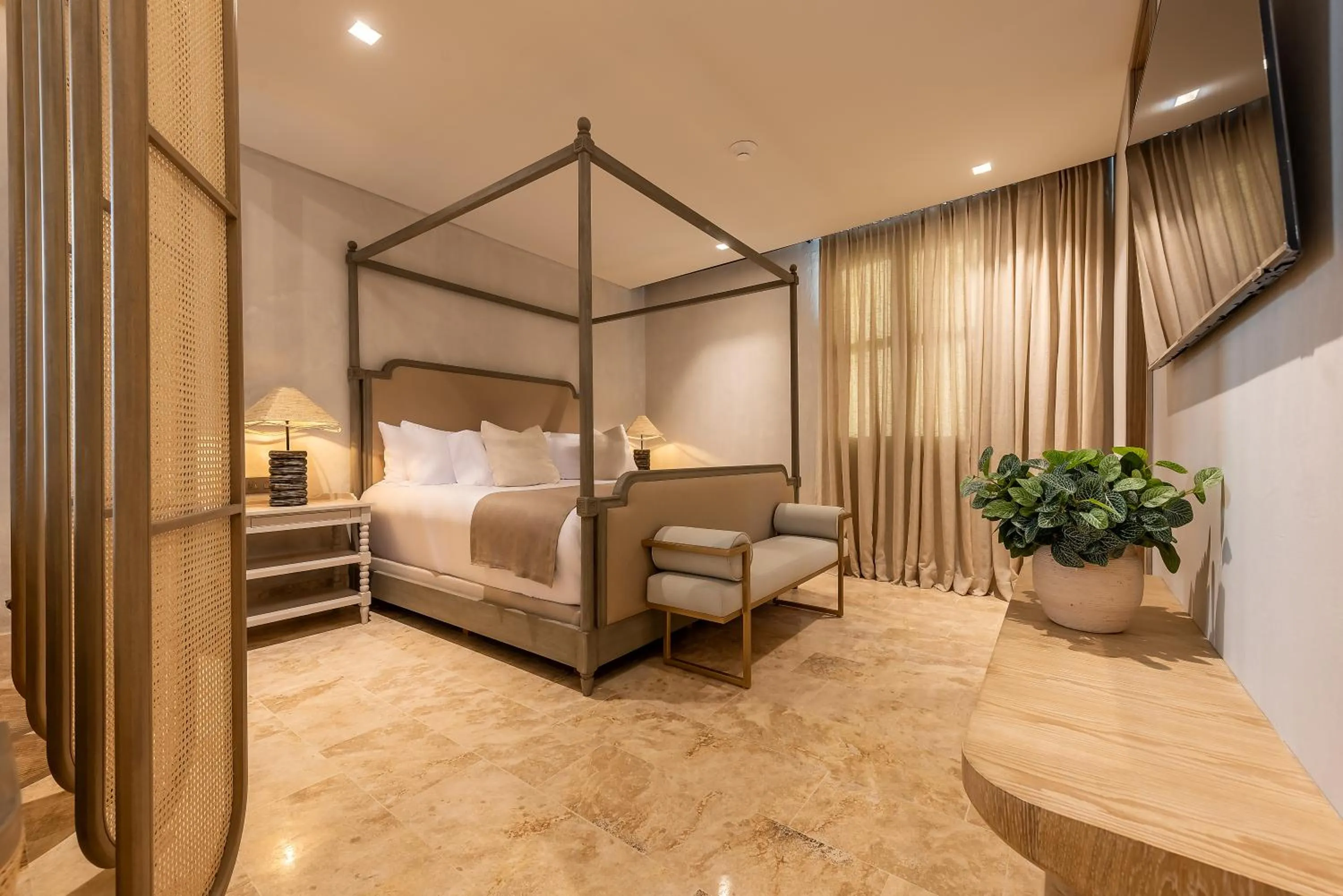 Bed in Cinco Quintas Hotel Boutique