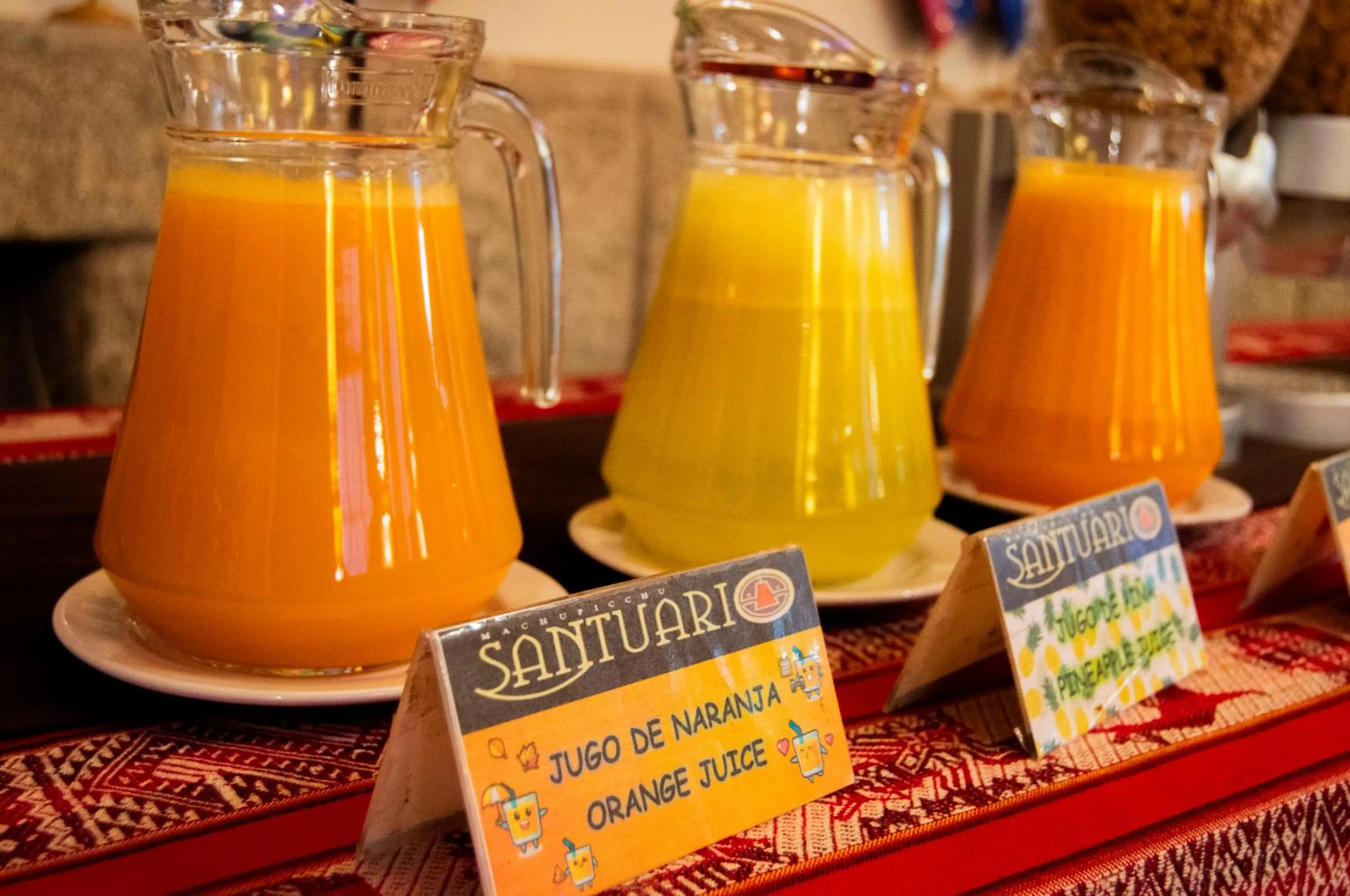 Drinks in Santuario Machupicchu