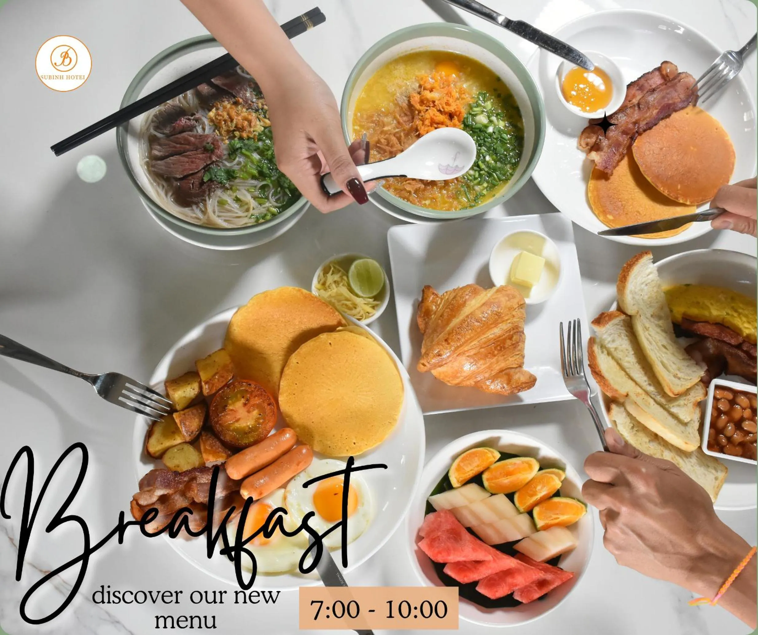 Breakfast in SUBINH HOTEL AND RESTAURANT