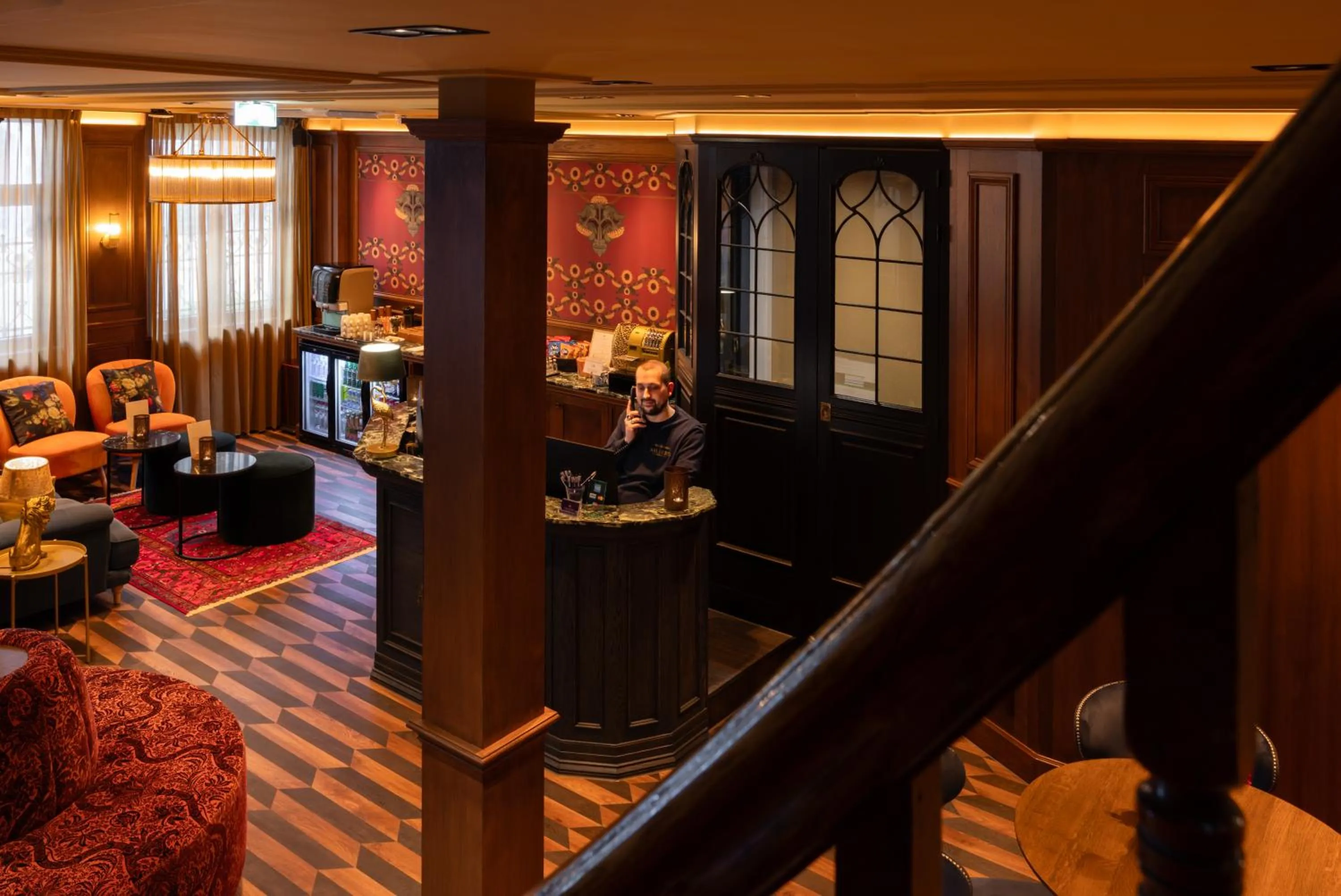 Lobby or reception in Hotel Aalders